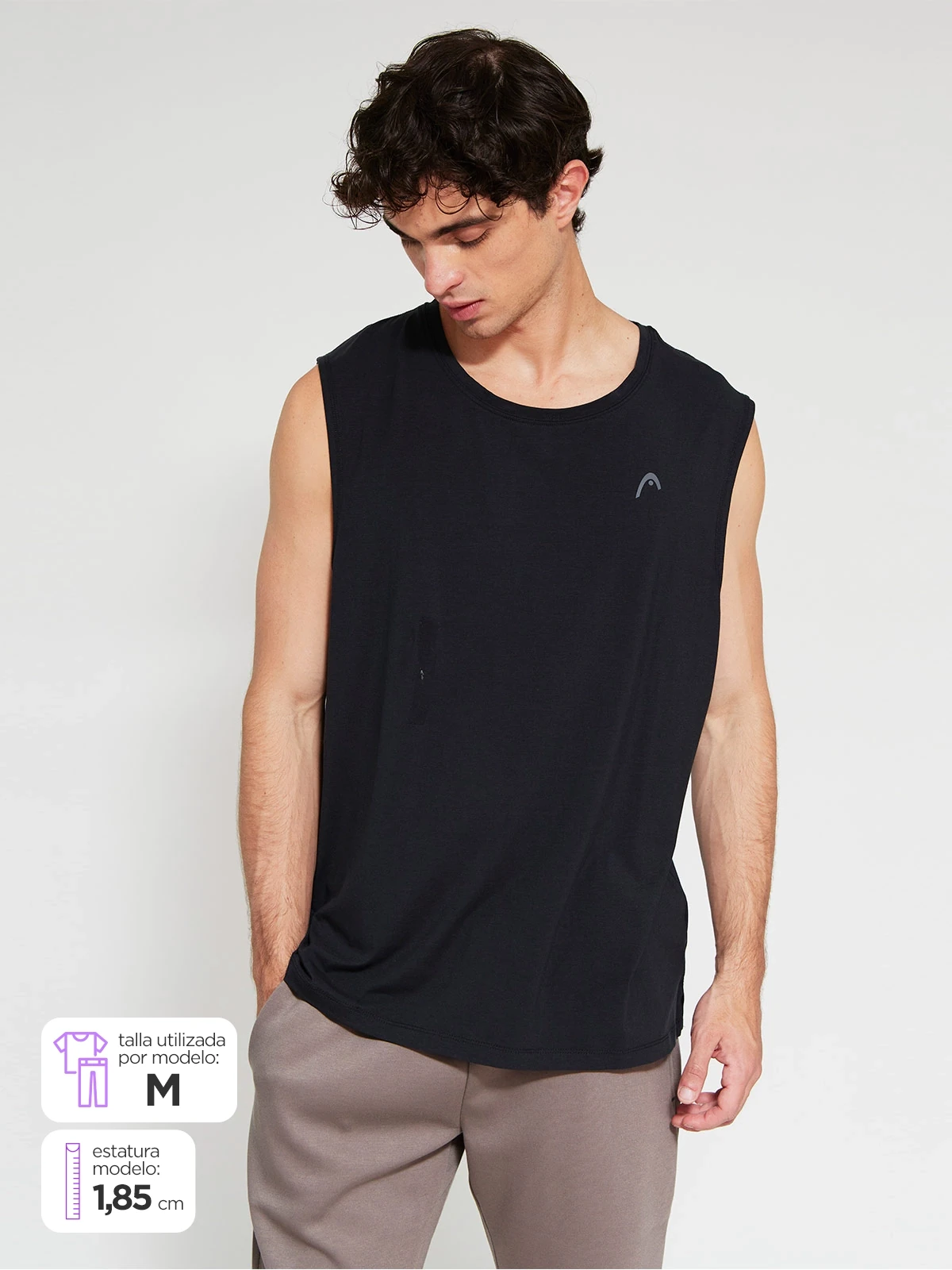 POLO SIN MANGAS HOMBRE HEAD - 1