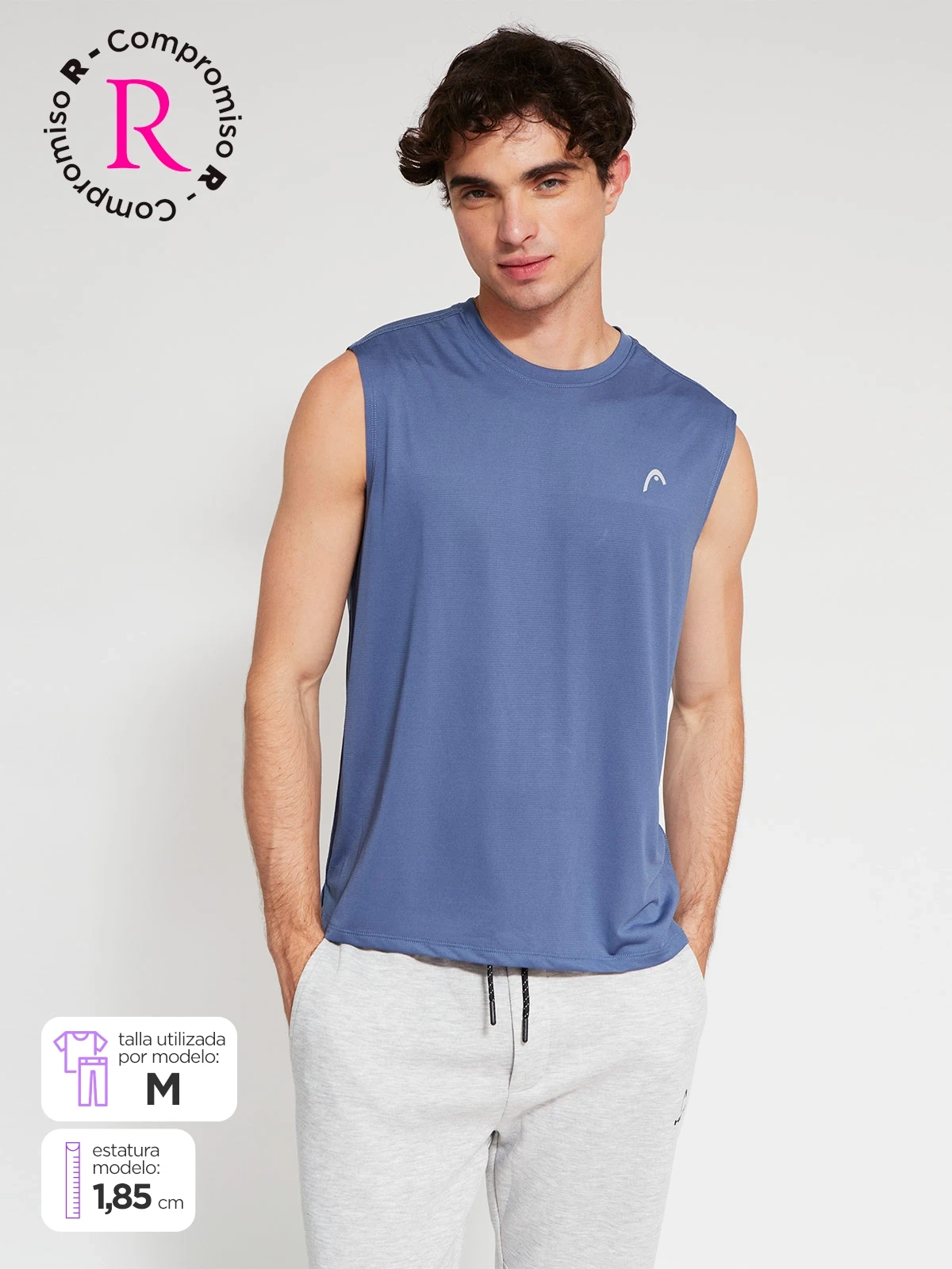 POLO SIN MANGAS HOMBRE HEAD - 1