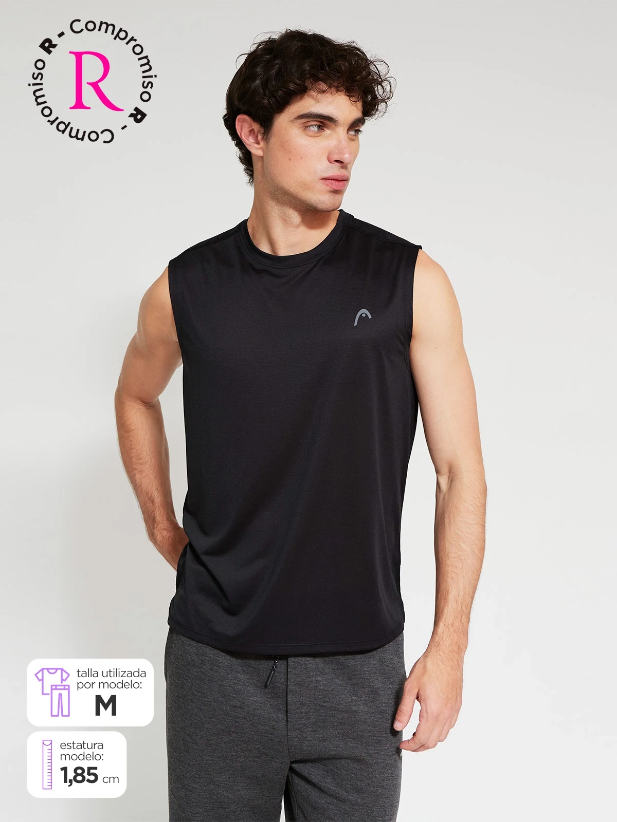 POLO SIN MANGAS HOMBRE HEAD - 1