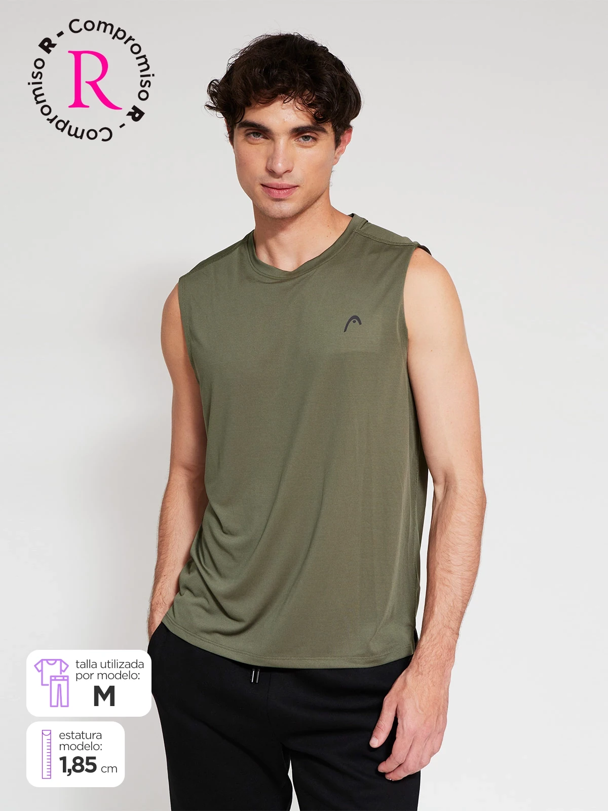 POLO SIN MANGAS HOMBRE HEAD - 1
