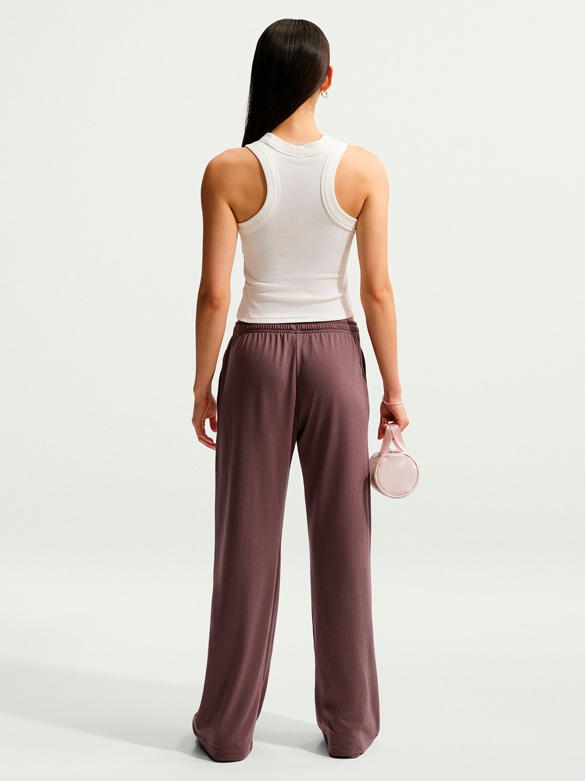 PANTALÓN BUZO MUJER NIKE VIOLETA CHILL KNIT - 2