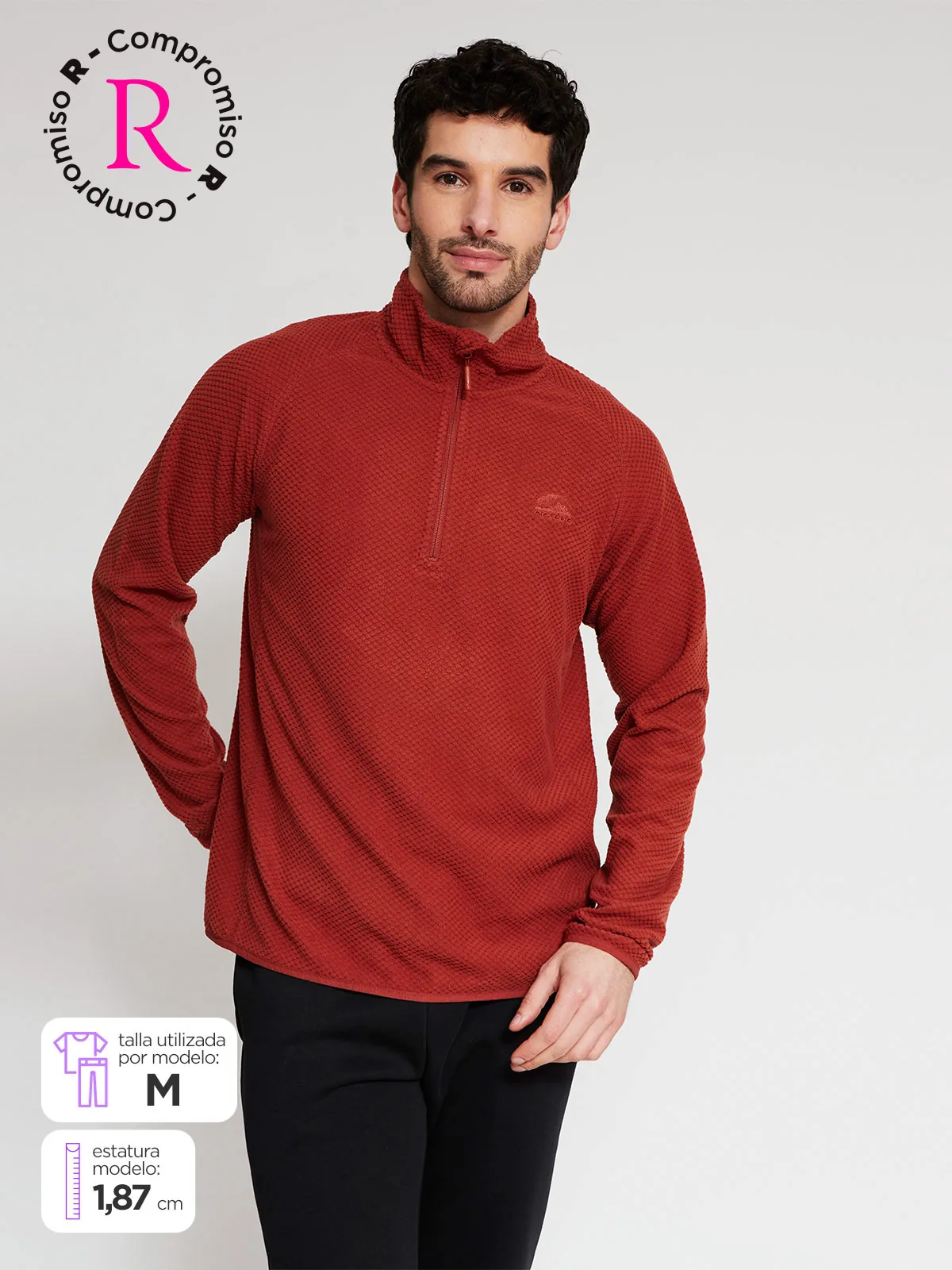 POLERA HOMBRE RESCUE TERACOTA - 1