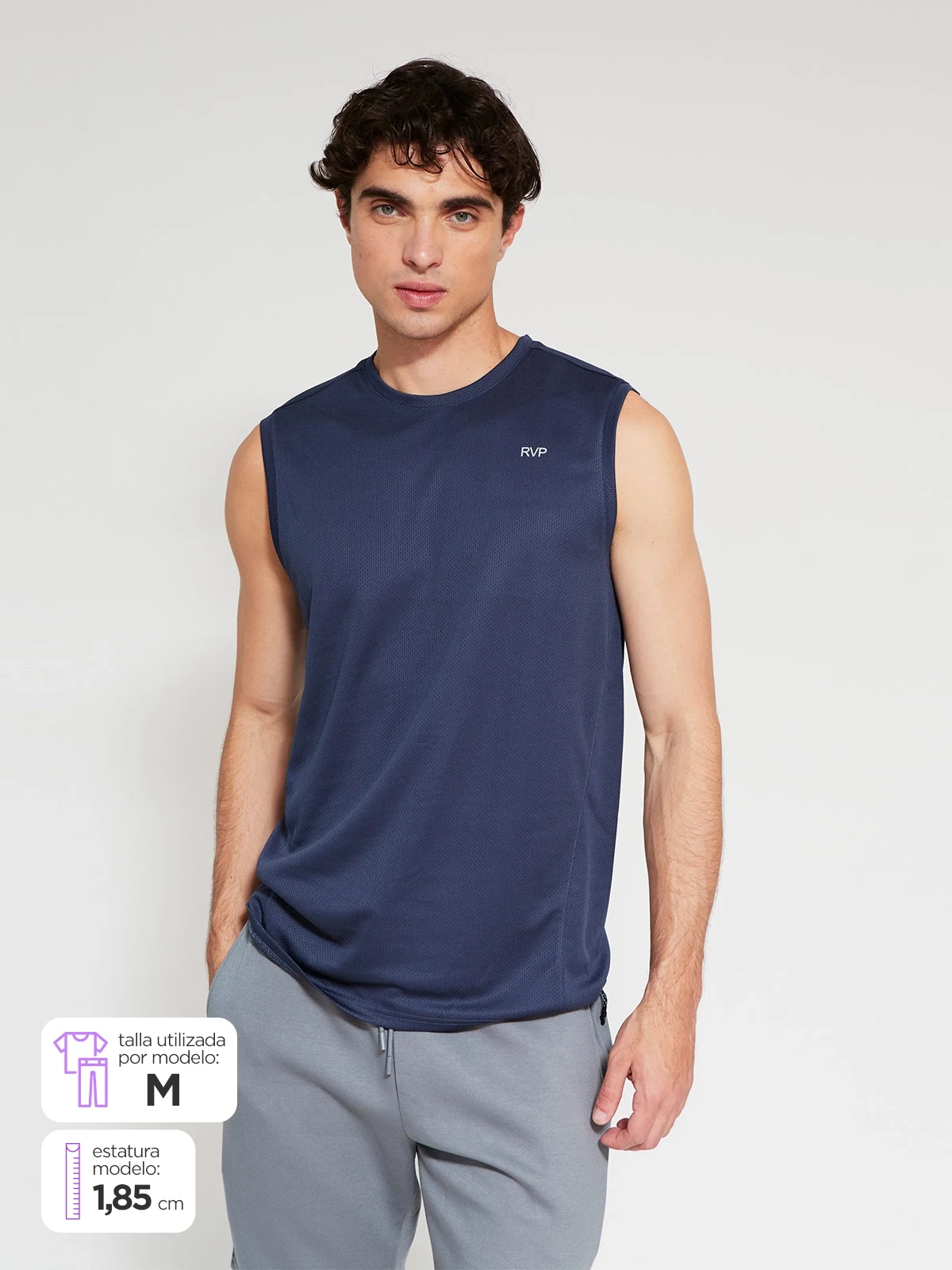 POLO SIN MANGAS HOMBRE REVUP - 1