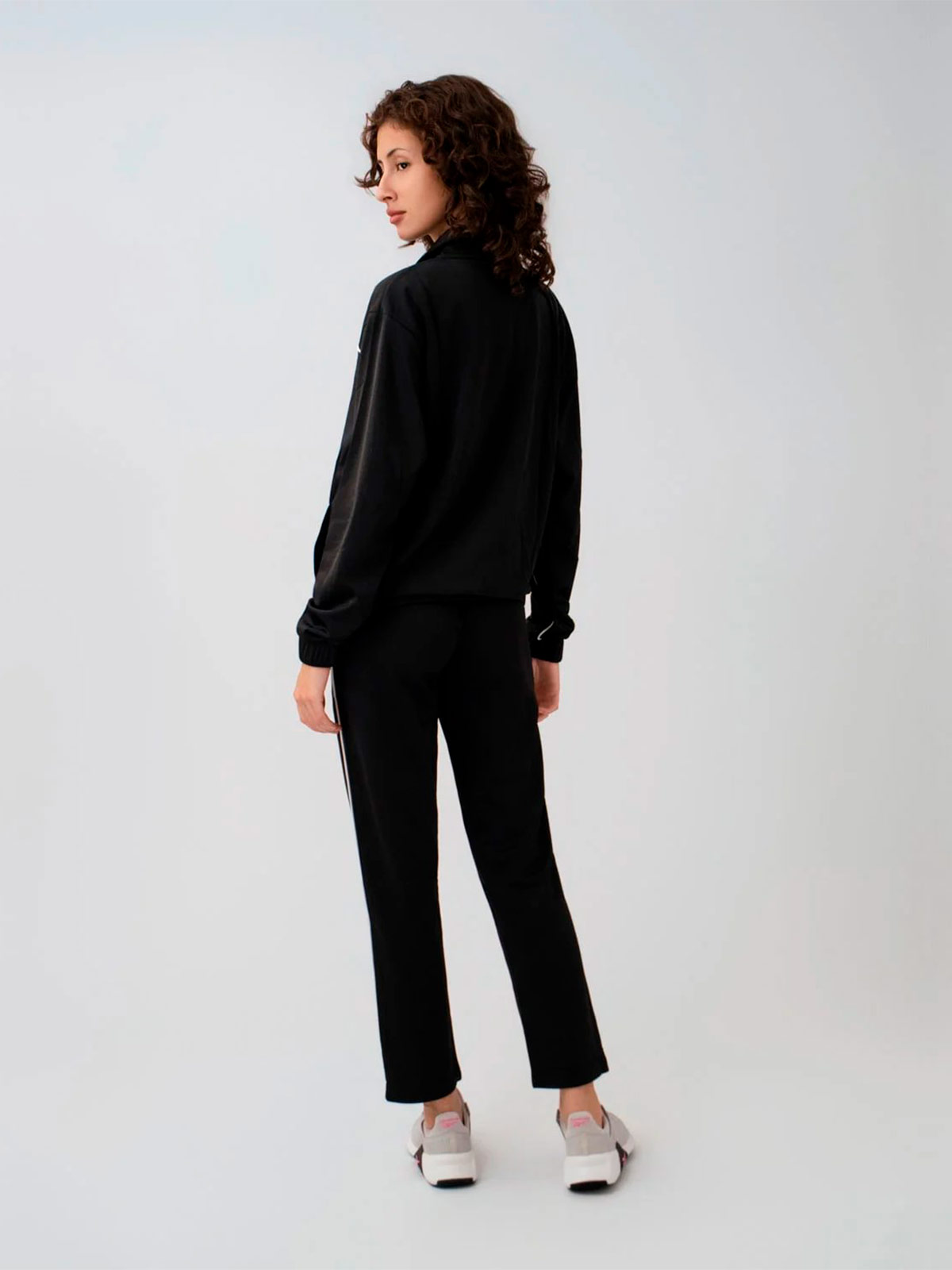 PANTALÓN BUZO ALGODÓN MUJER REEBOK NEGRO TRACKSUIT - 2