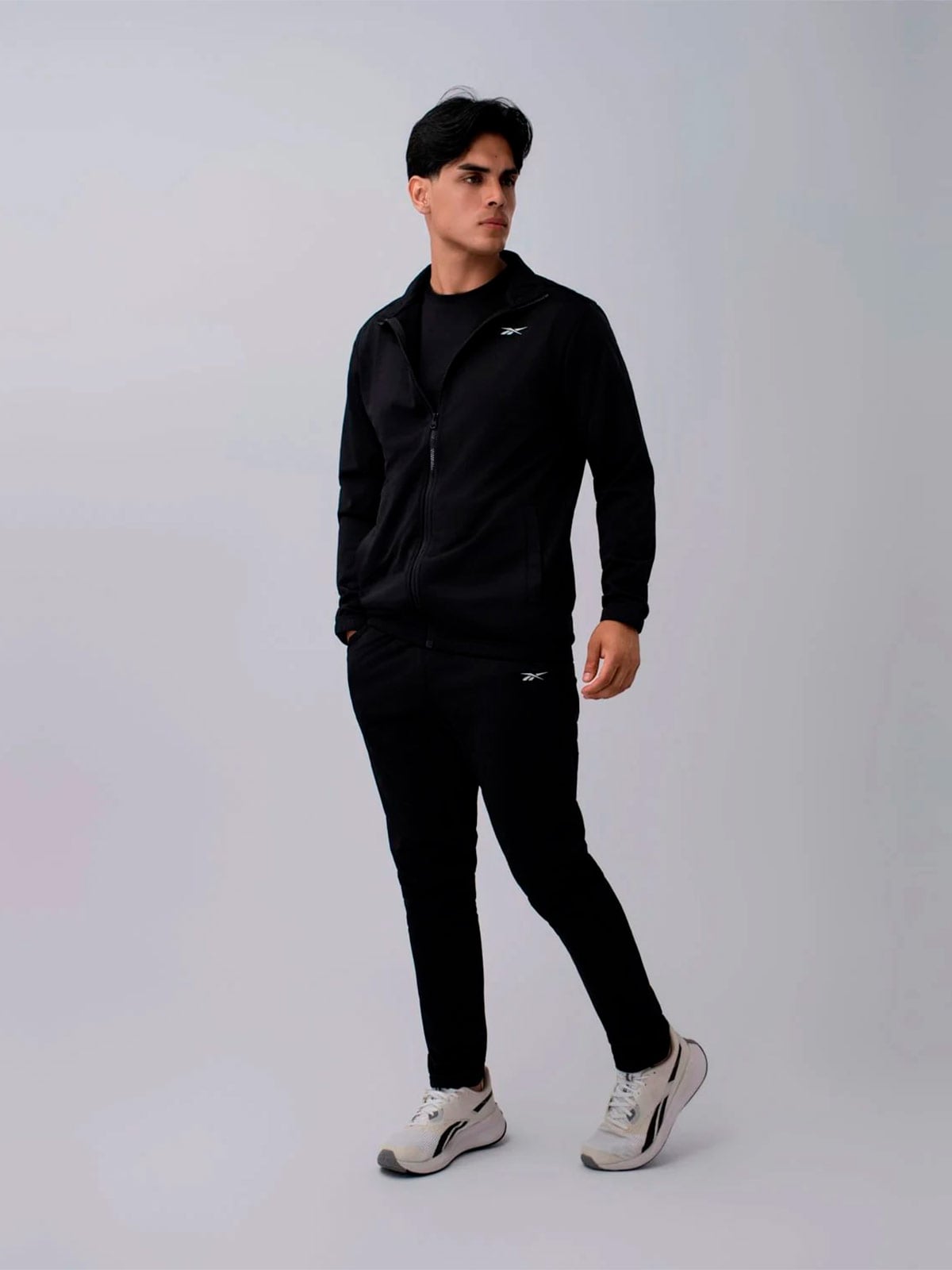 CONJUNTO BUZO ALGODÓN HOMBRE REEBOK NEGRO CORE TRAINING TRACKSUIT - 1