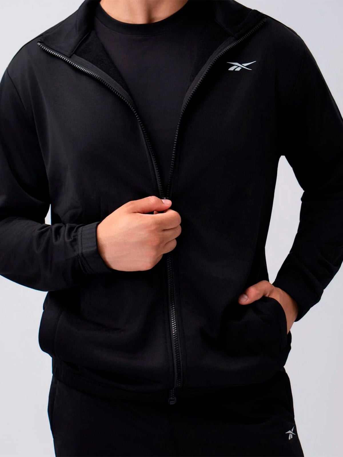 CONJUNTO BUZO ALGODÓN HOMBRE REEBOK NEGRO CORE TRAINING TRACKSUIT - 4