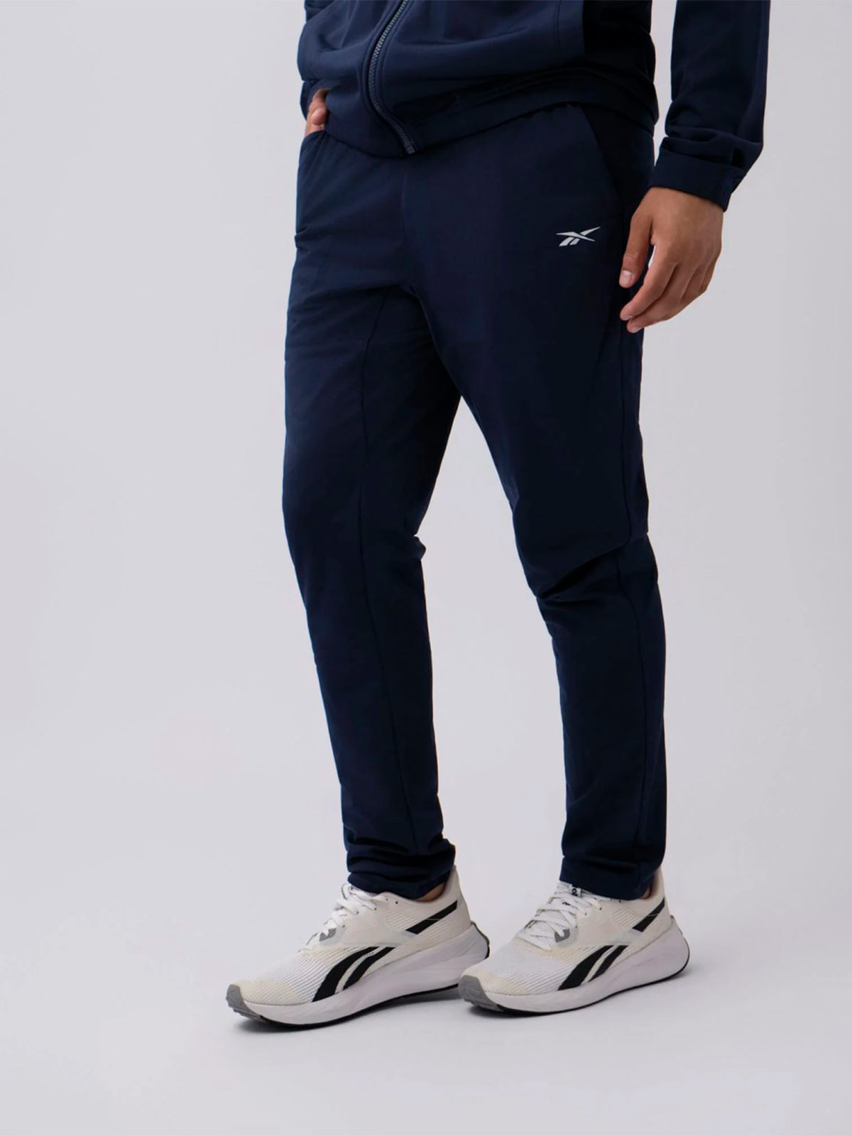 PANTALÓN BUZO ALGODÓN HOMBRE REEBOK AZUL MARINO CORE TRAINING TRACKSUIT - 4