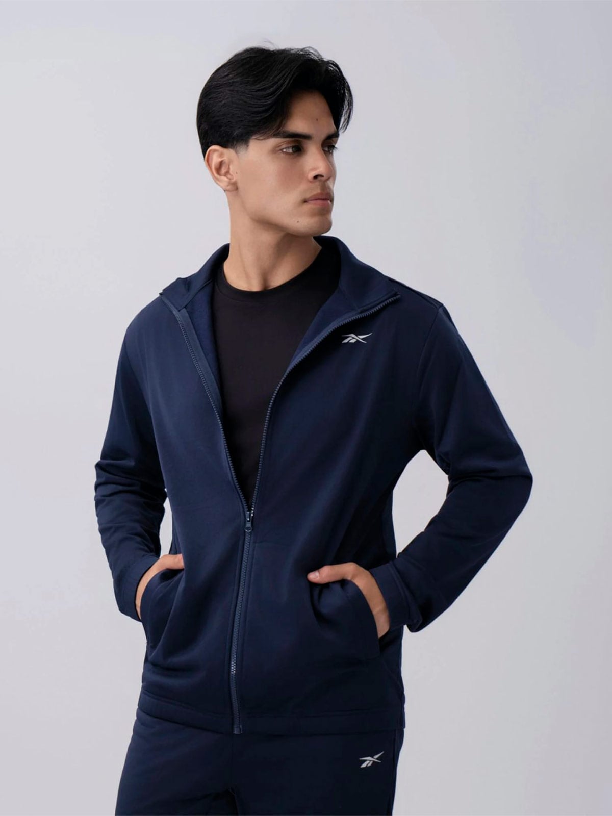 PANTALÓN BUZO ALGODÓN HOMBRE REEBOK AZUL MARINO CORE TRAINING TRACKSUIT - 3