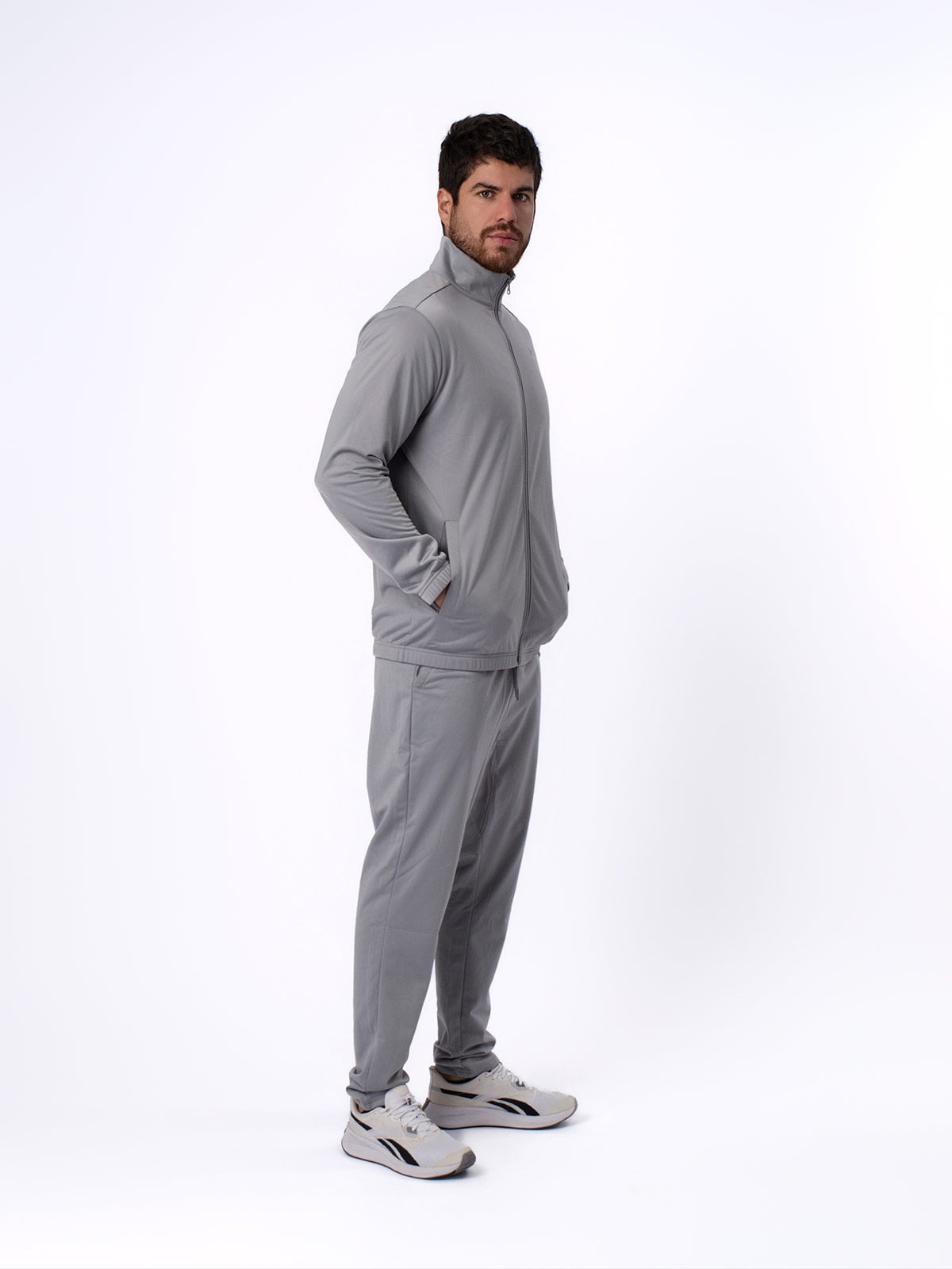 PANTALÓN BUZO ALGODÓN HOMBRE REEBOK GRIS CORE TRAINING TRACKSUIT - 1