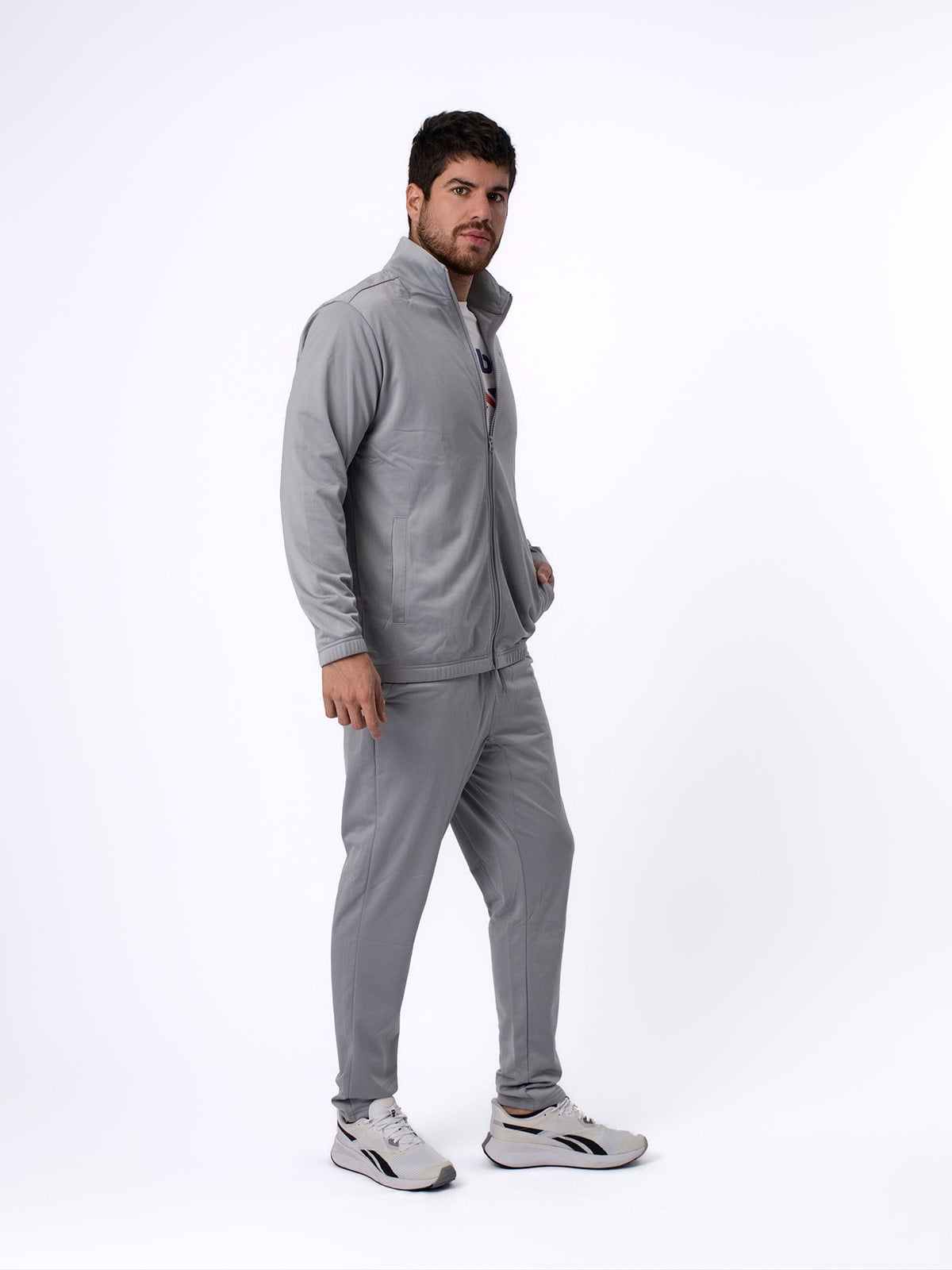 PANTALÓN BUZO ALGODÓN HOMBRE REEBOK GRIS CORE TRAINING TRACKSUIT - 3