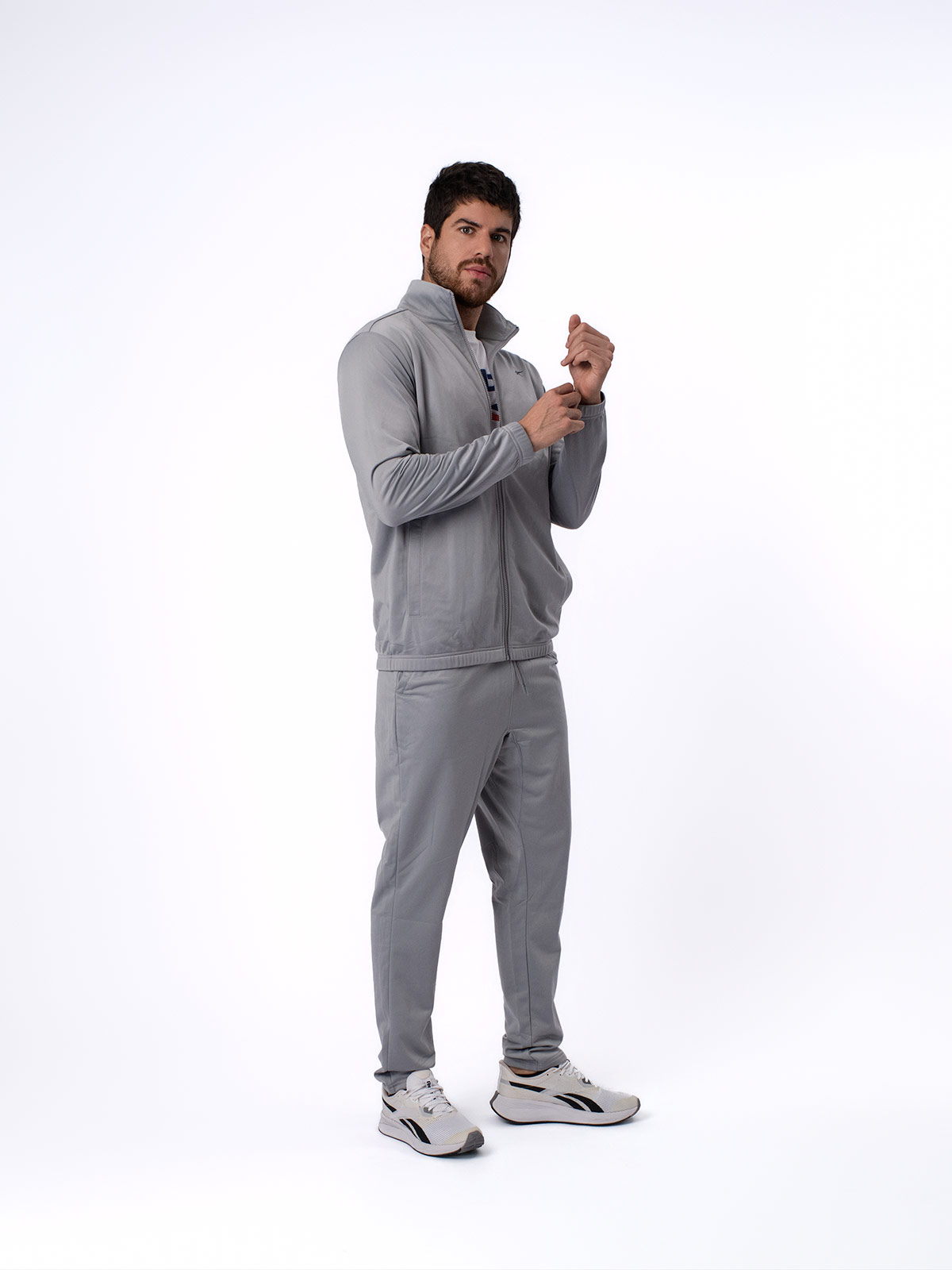 PANTALÓN BUZO ALGODÓN HOMBRE REEBOK GRIS CORE TRAINING TRACKSUIT - 4