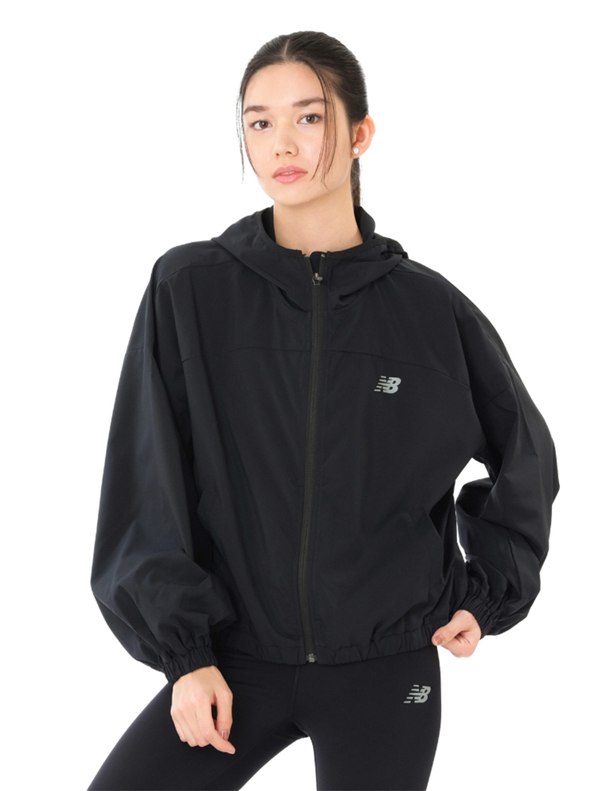 CASACA MUJER NEW BALANCE NEGRO - 1