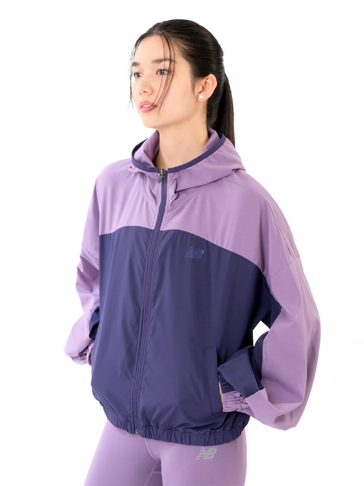 CASACA MUJER NEW BALANCE MORADO - 1