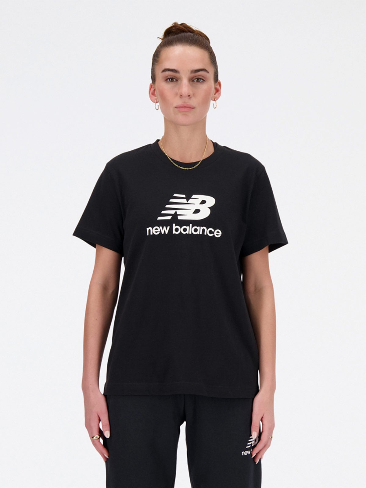 POLO MUJER NEW BALANCE NEGRO - 1