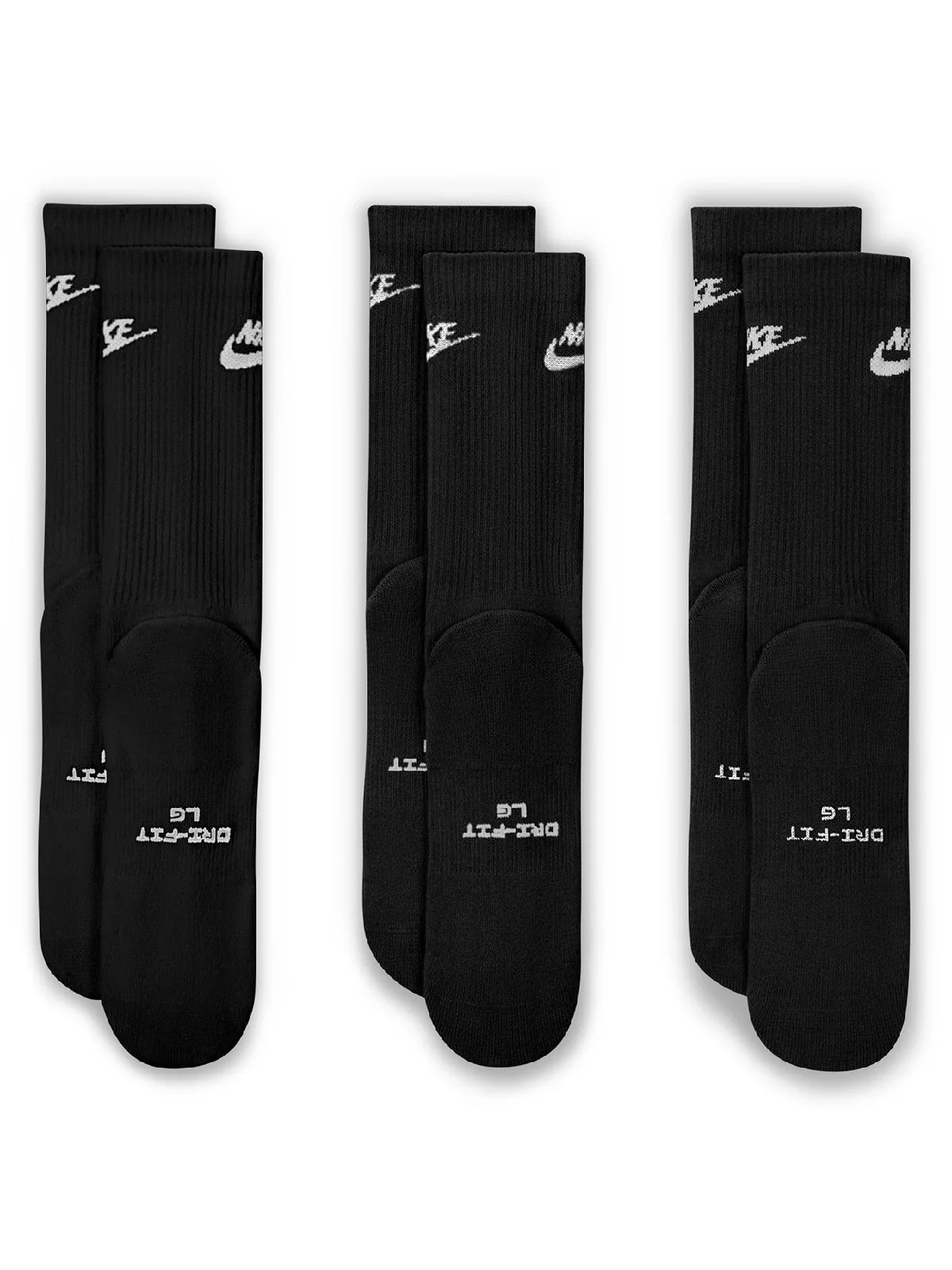 PACK X3 CALCETINES UNISEX NIKE NEGRO FUTURA - 3