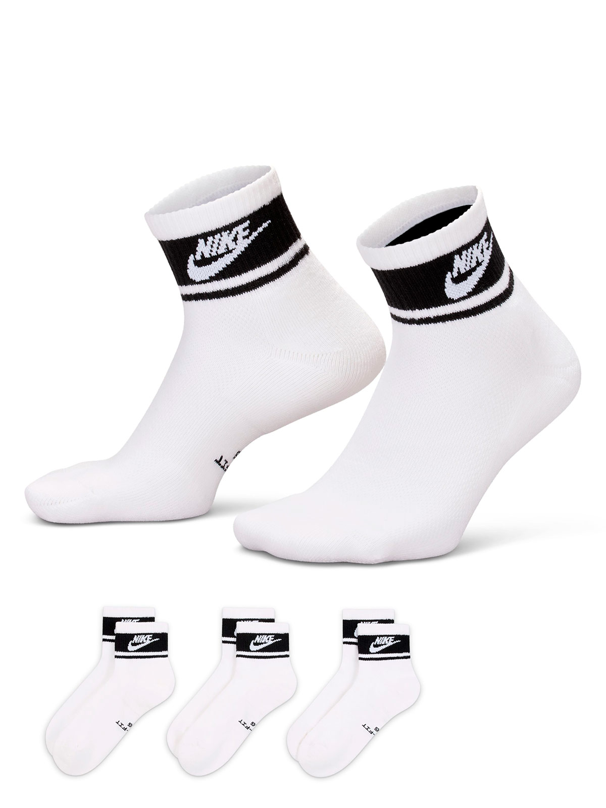 PACK X3 CALCETINES UNISEX NIKE BLANCO EVERYDAY - 1