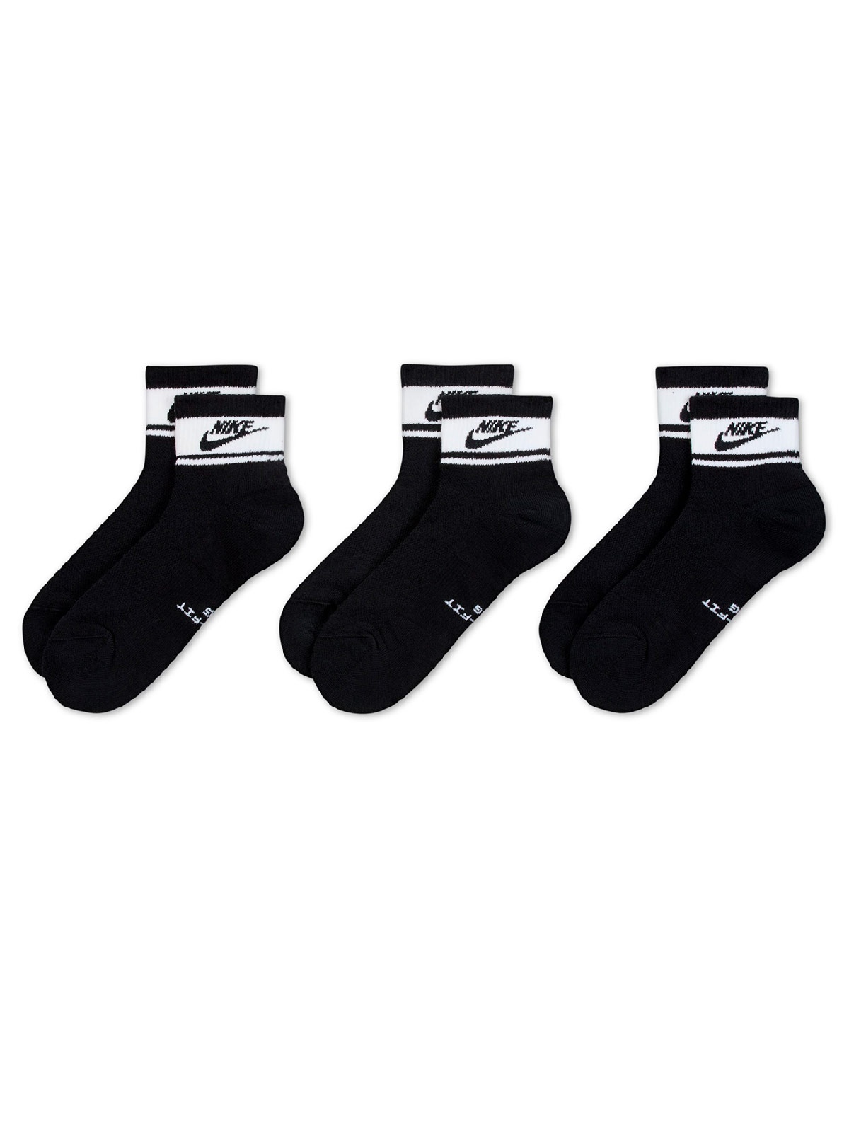 PACK X3 CALCETINES UNISEX NIKE NEGRO EVERYDAY - 2