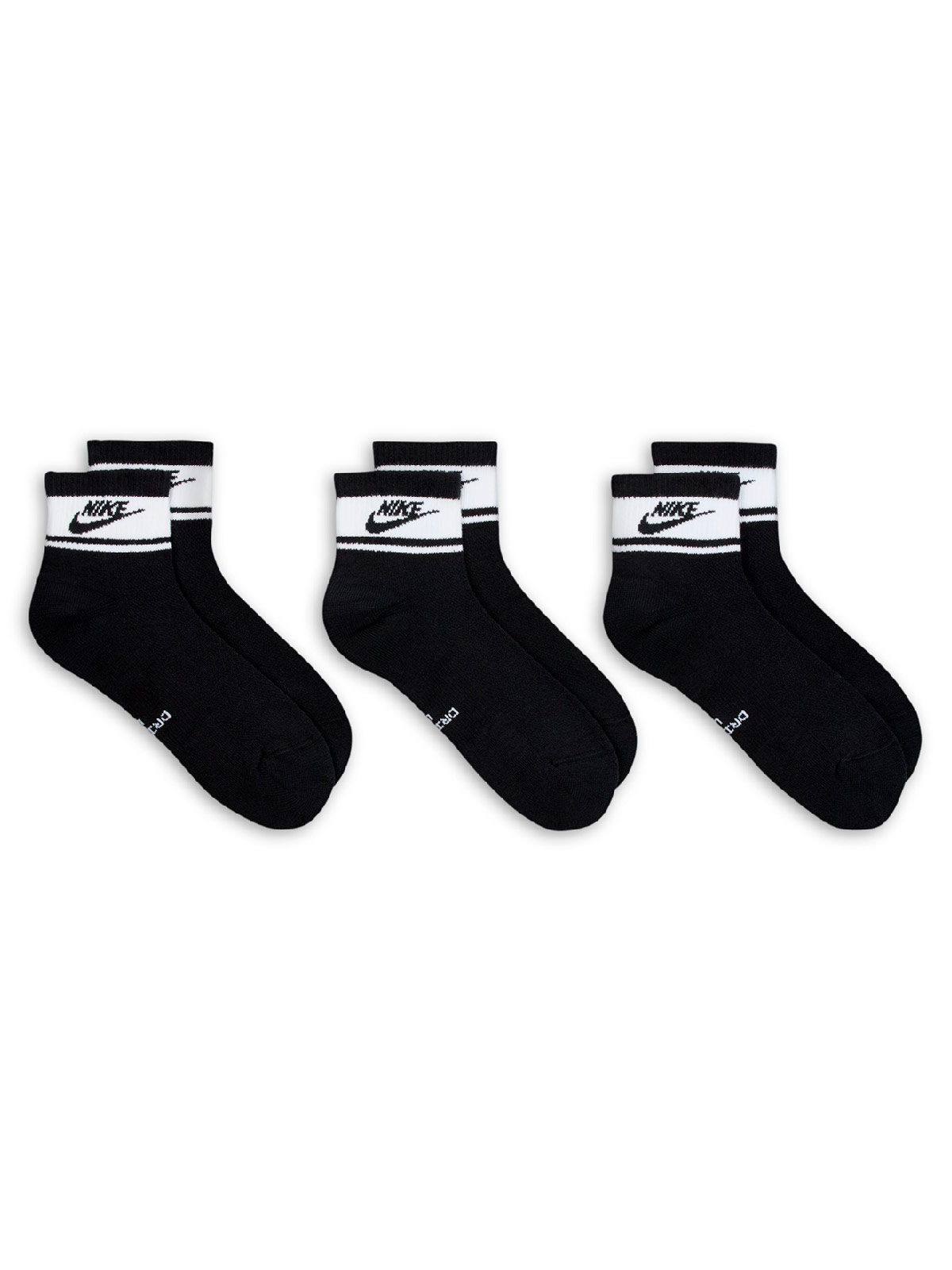 PACK X3 CALCETINES UNISEX NIKE NEGRO EVERYDAY - 3