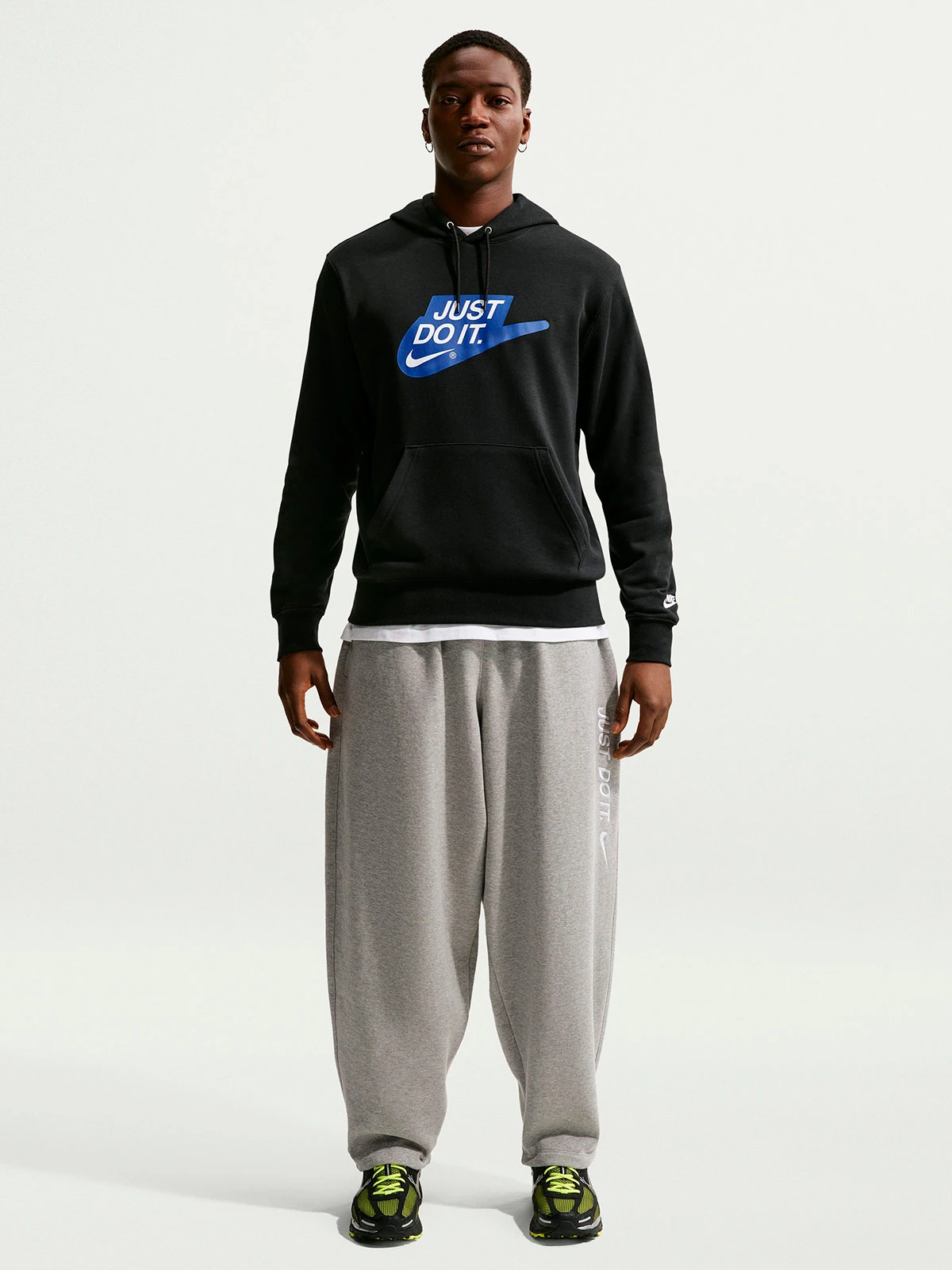 POLERA HOMBRE NIKE NEGRO CLUB FT - 1