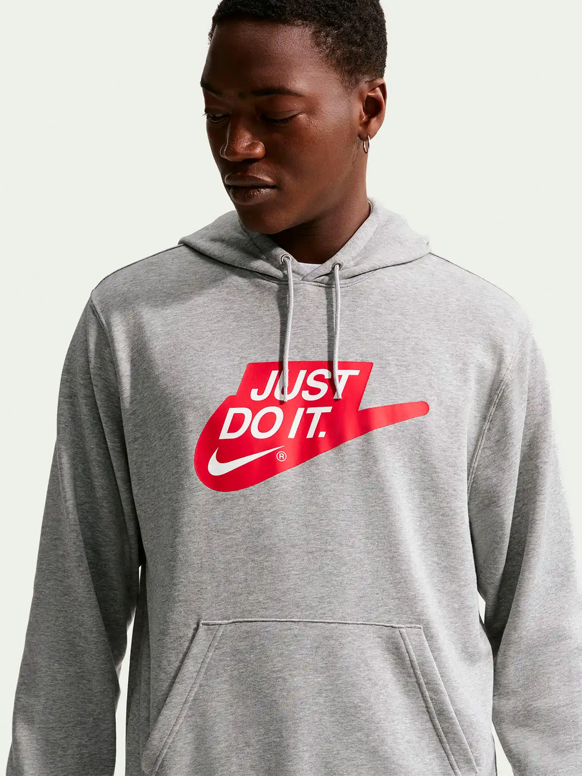 POLERA HOMBRE NIKE GRIS CLUB FT - 1