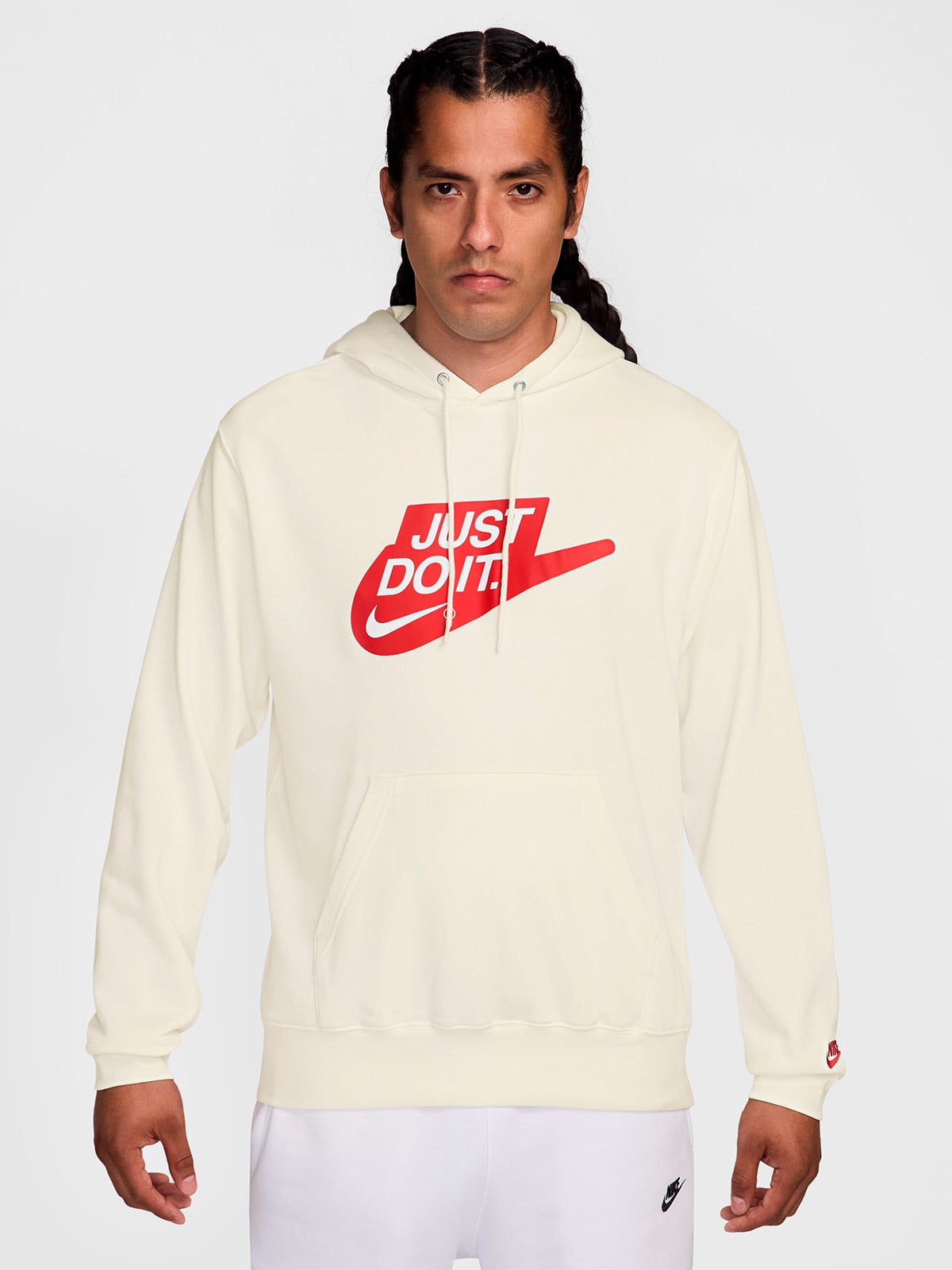 POLERA HOMBRE NIKE CREMA CLUB FT - 1