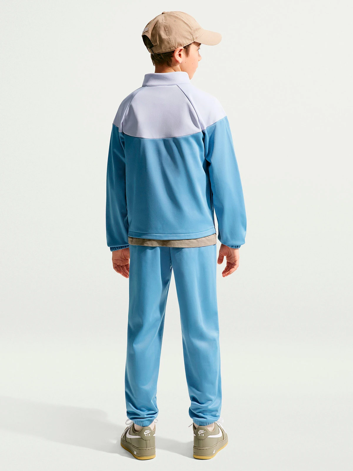 CONJUNTO BUZO NIÑO NIKE CELESTE - 3