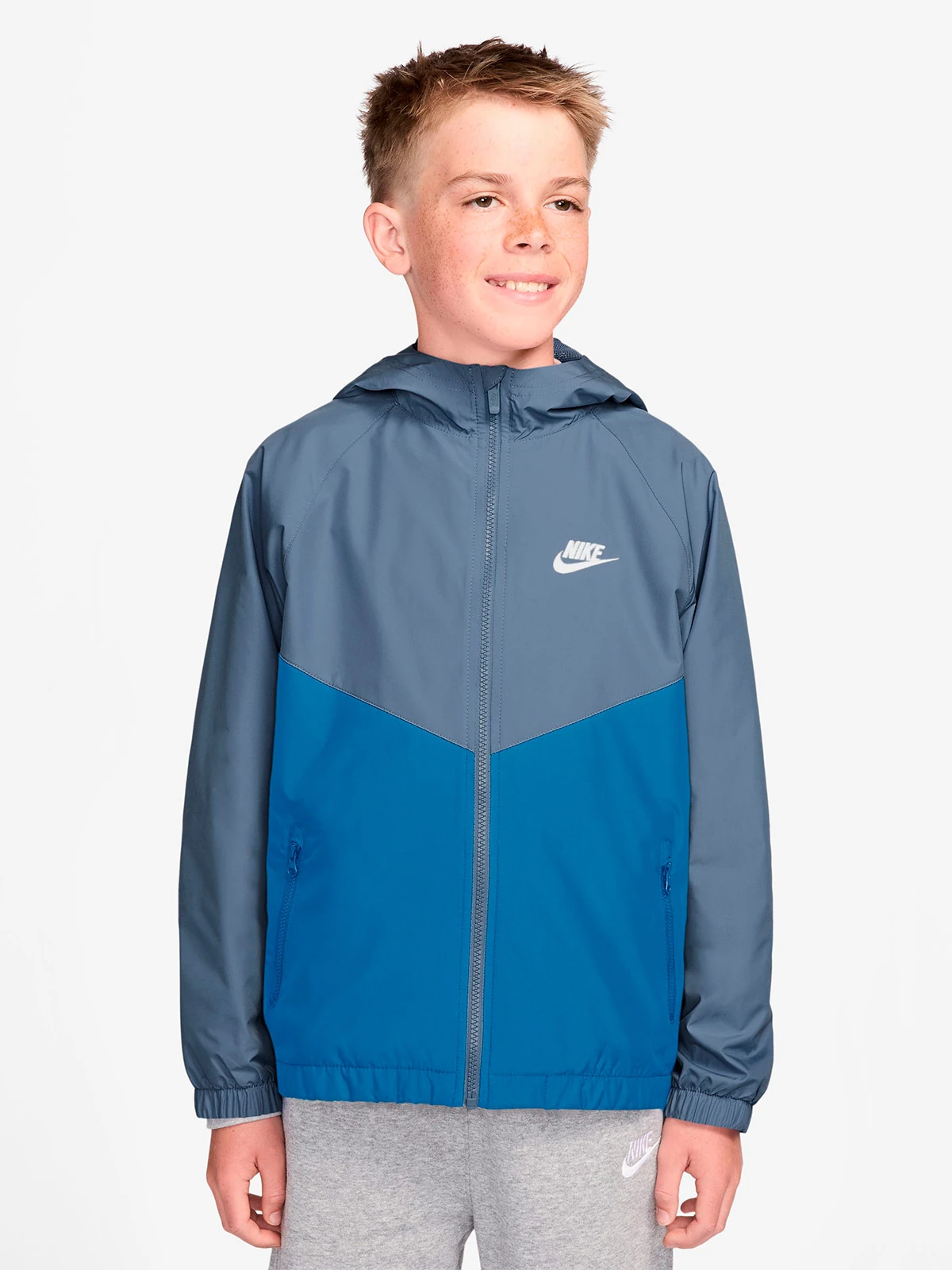 CASACA NIÑO NIKE AZUL - 1