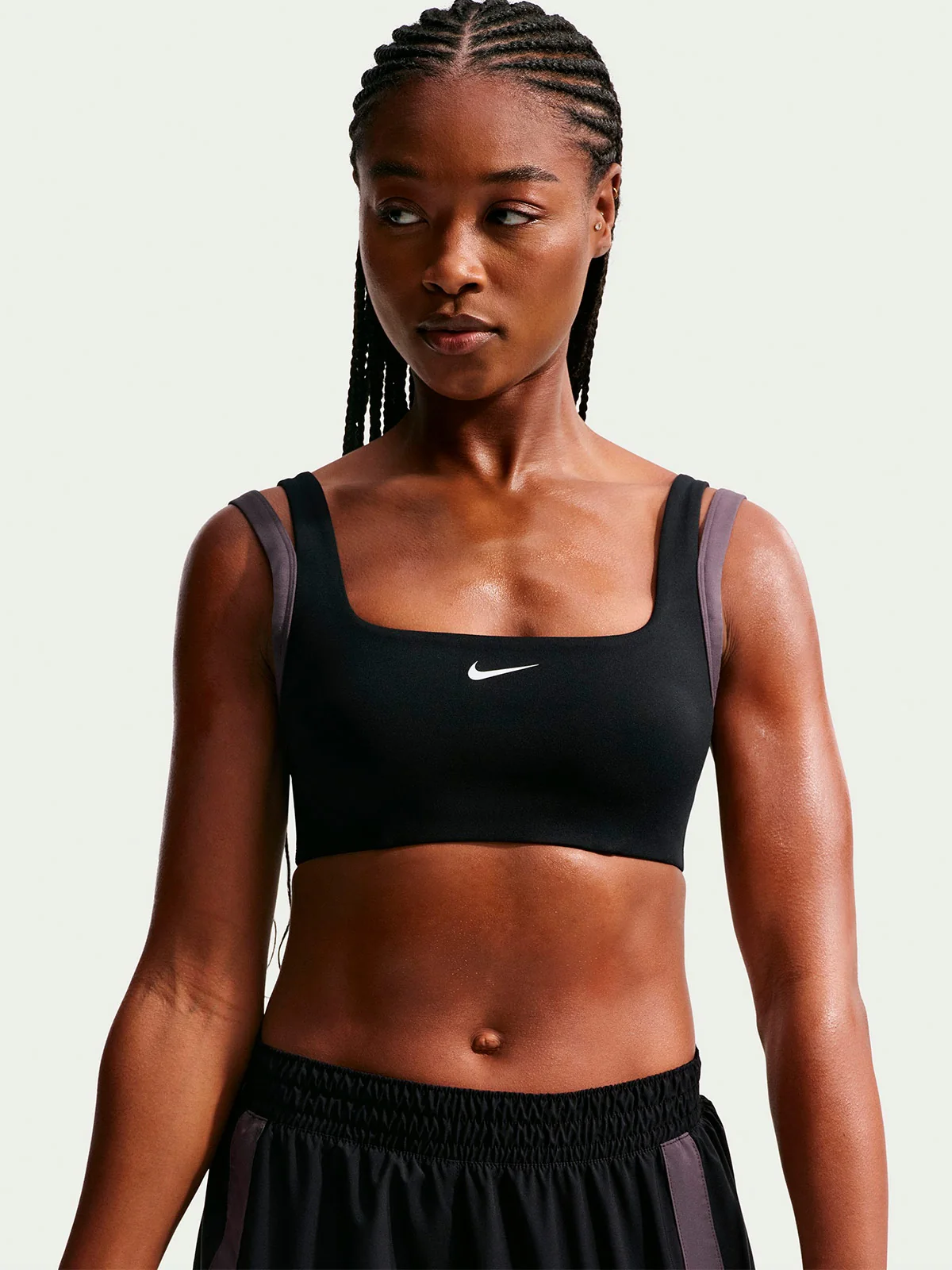 TOP DEPORTIVO MUJER NIKE NEGRO ONE - 1