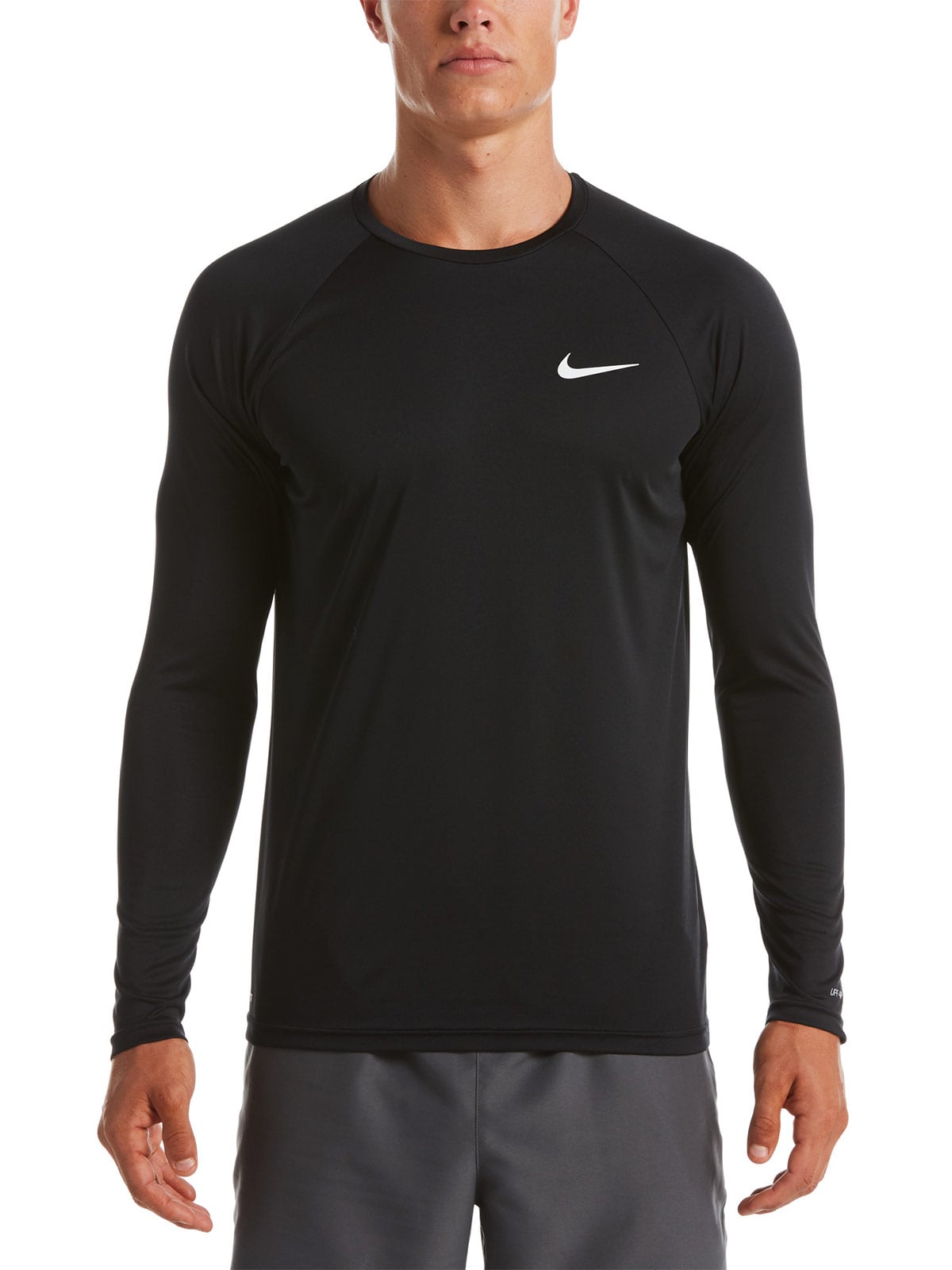 POLO MANGA LARGA HOMBRE NIKE NEGRO ESSENTIAL HYDRO - 1