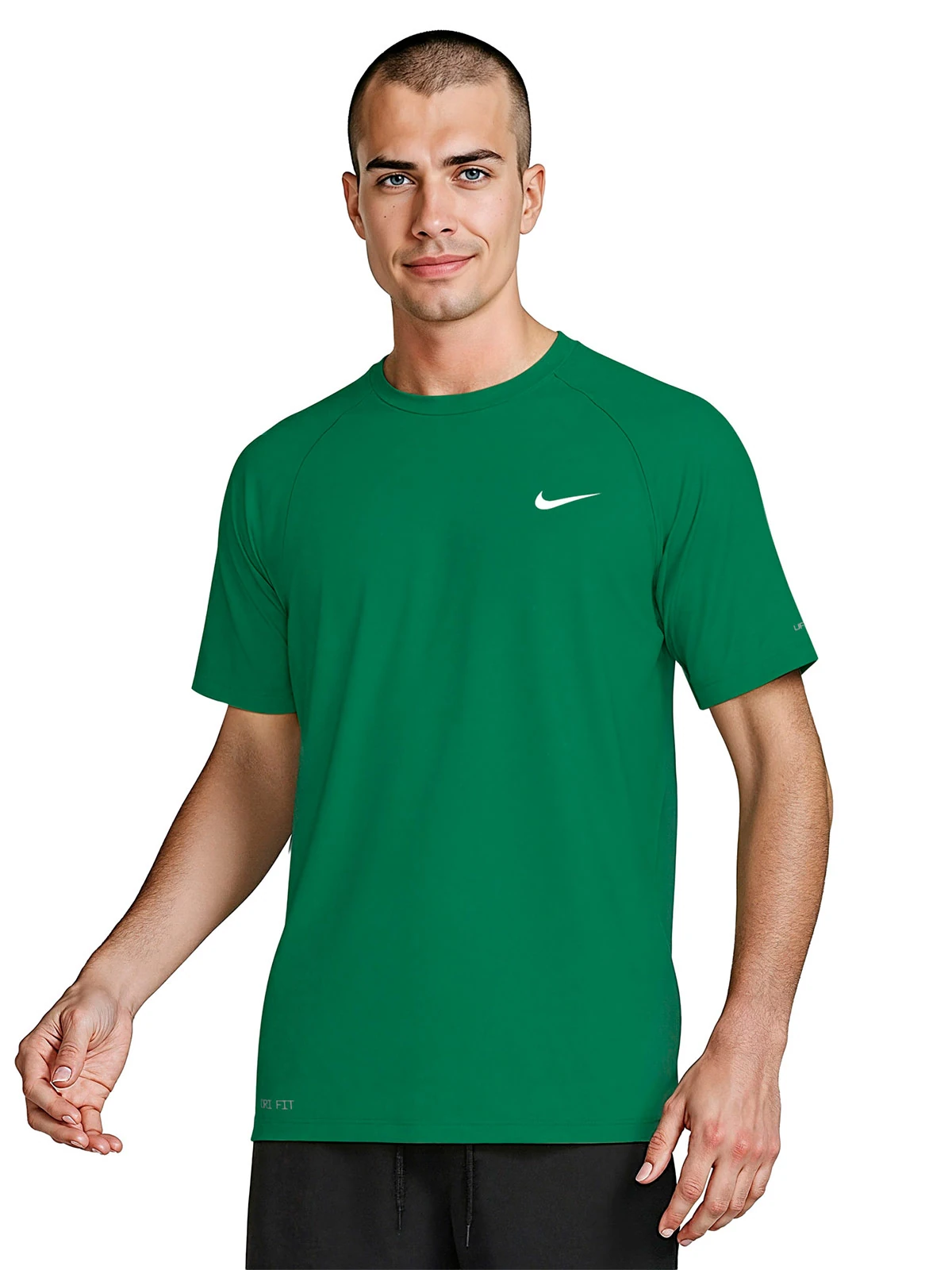POLO DEPORTIVO MANGA CORTA HOMBRE NIKE VERDE HEATHER - 1
