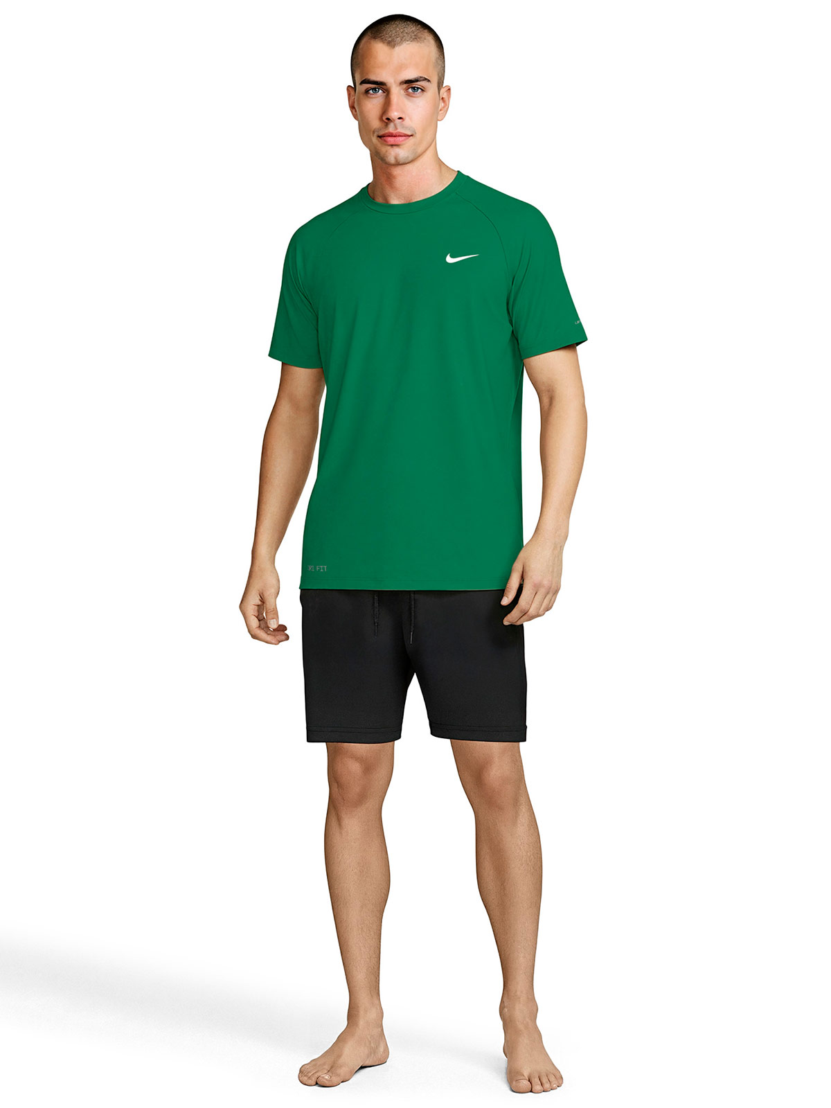 POLO DEPORTIVO MANGA CORTA HOMBRE NIKE VERDE HEATHER - 4