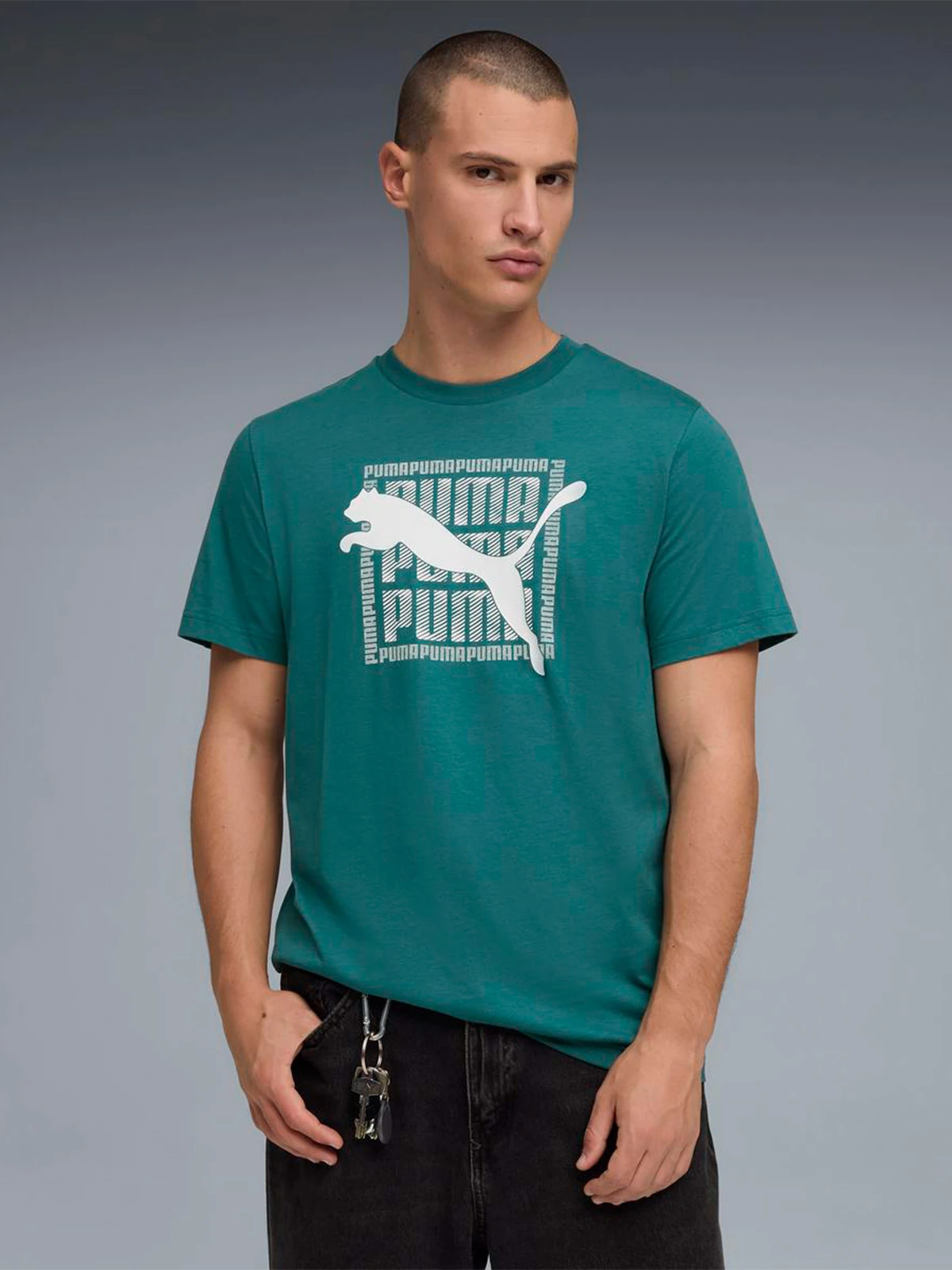 POLO DEPORTIVO HOMBRE PUMA VERDE GRAPHIC - 3