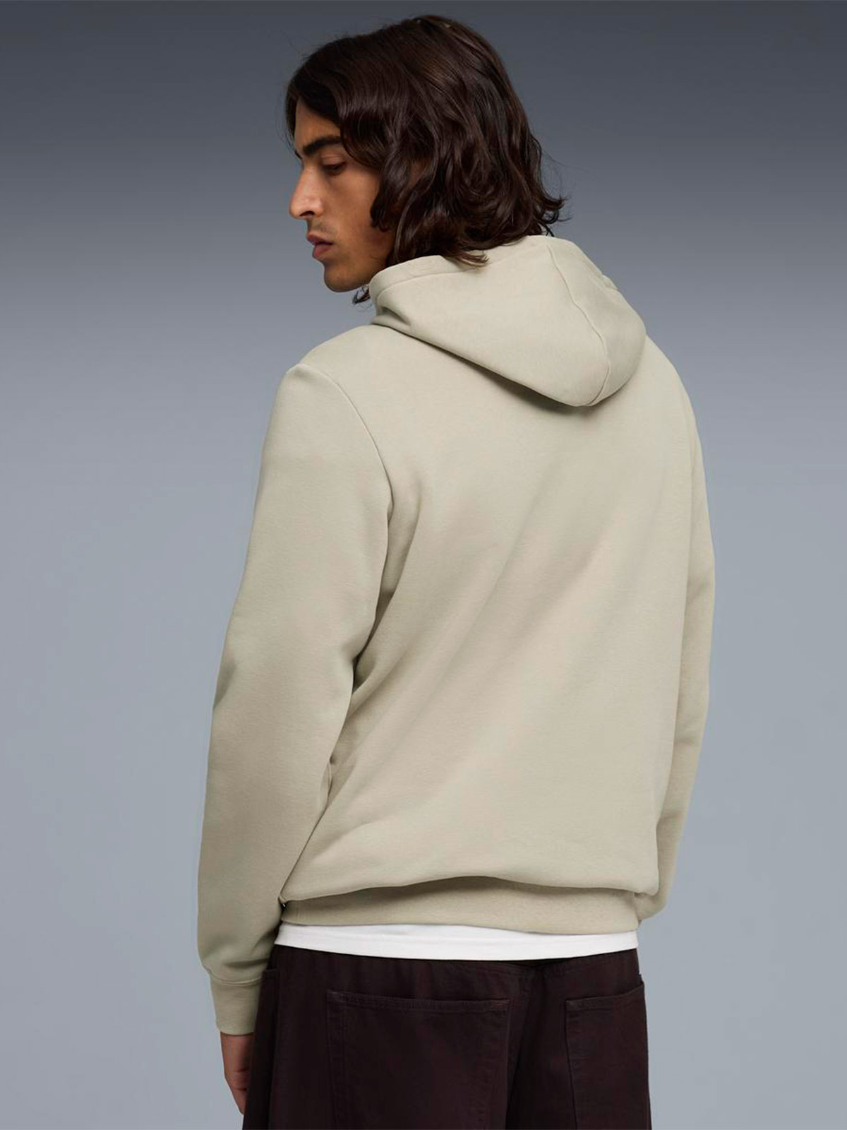 POLERA HOMBRE PUMA BEIGE CENTERED LOGO - 4