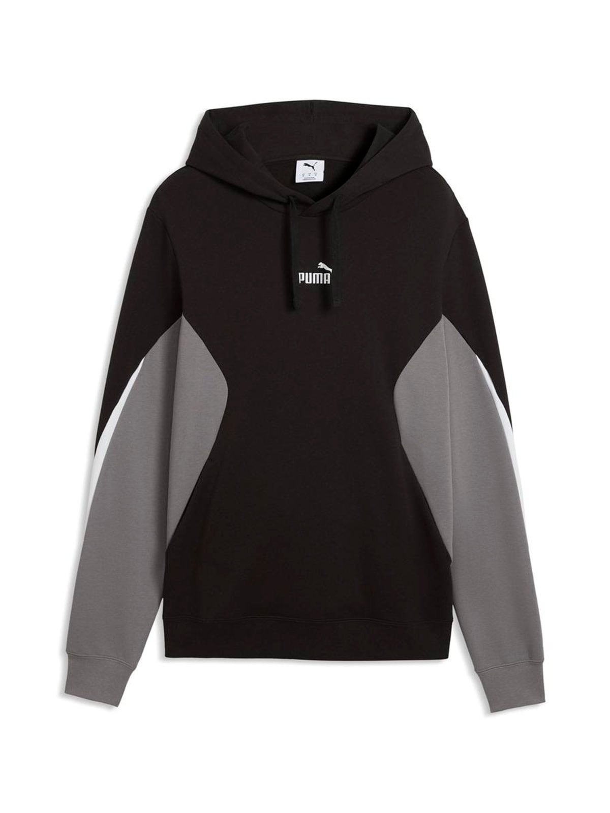 POLERA DEPORTIVA HOMBRE PUMA NEGRO BLOCK HOODIE - 1