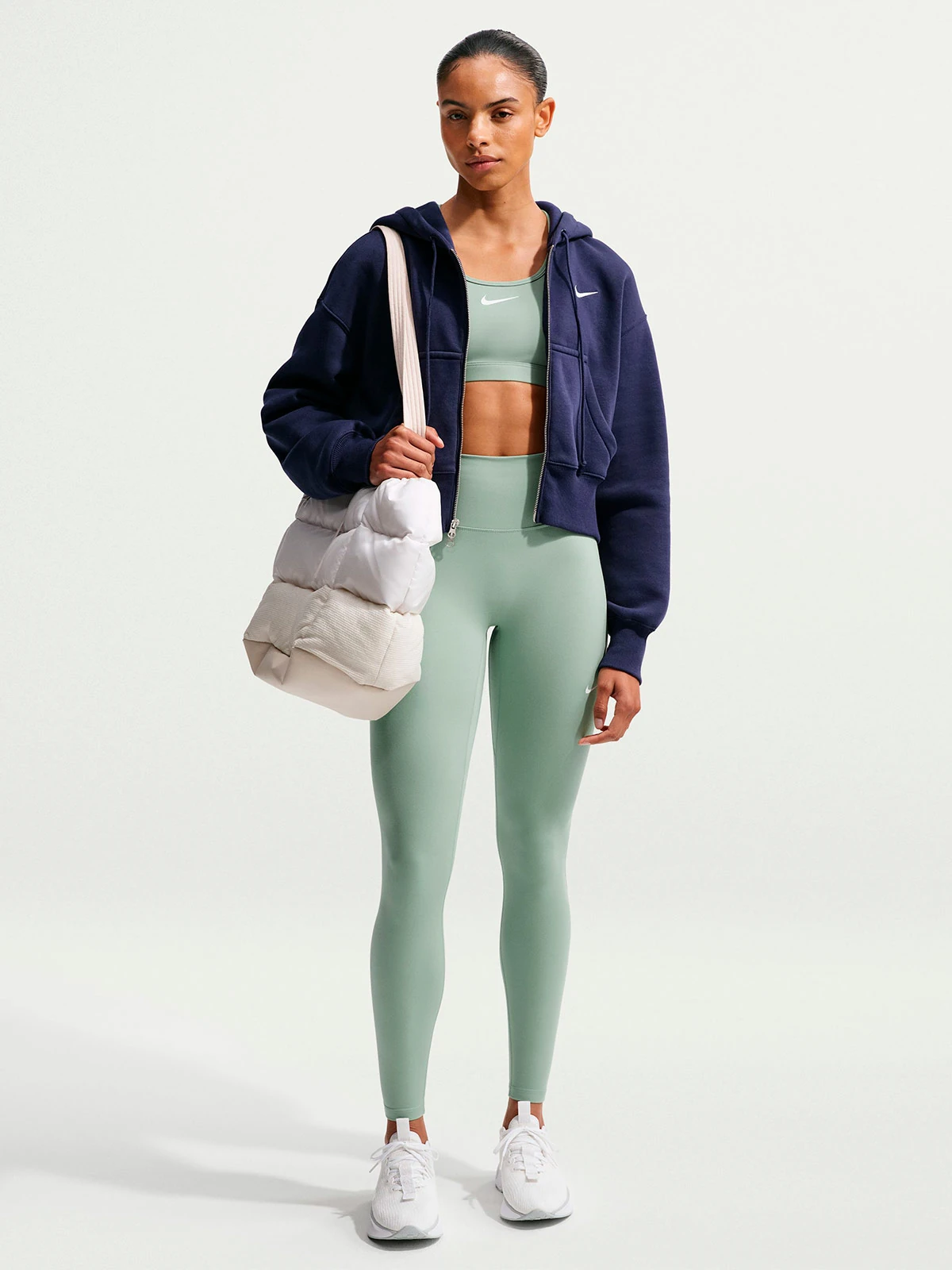LEGGING DEPORTIVO MUJER NIKE GRIS ONE SEAMLESS - 1