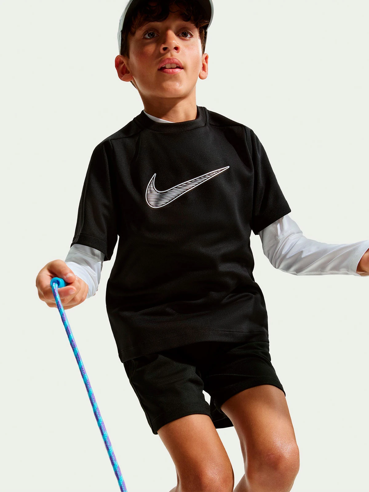 POLO INFANTIL NIKE NEGRO MULTI - 5