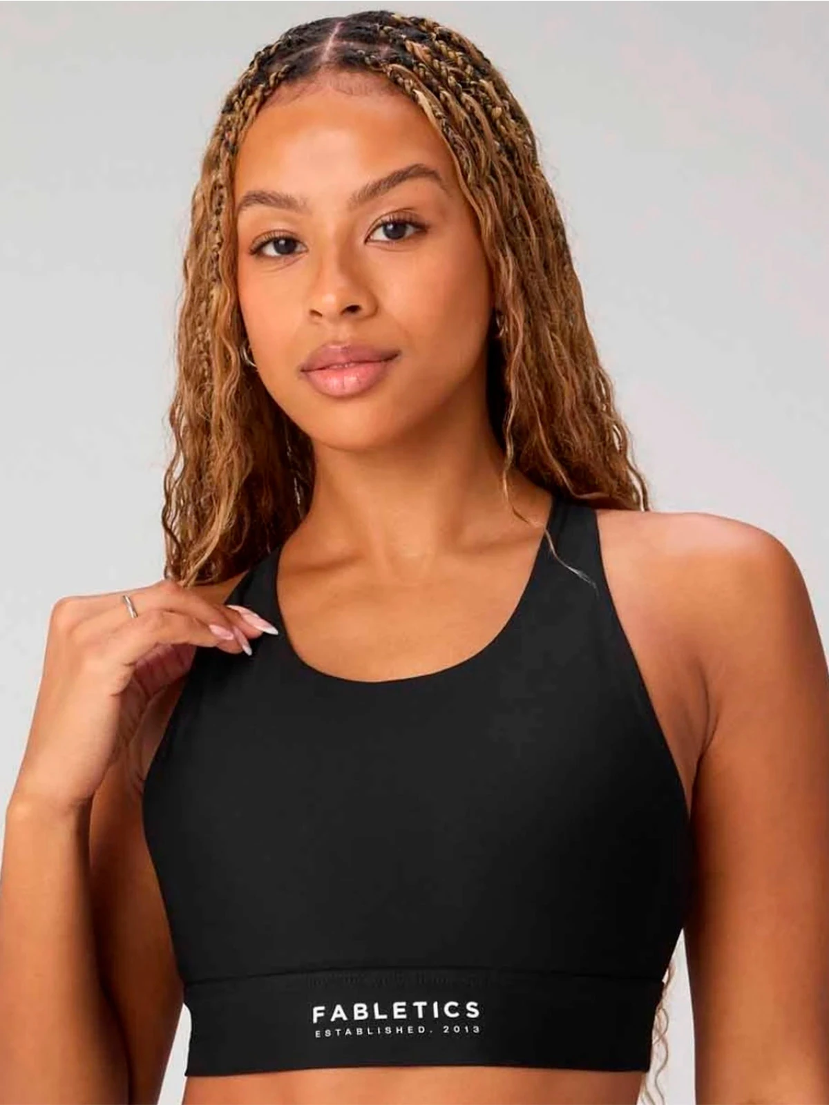 TOP DEPORTIVO MUJER FABLETICS NEGRO - 1