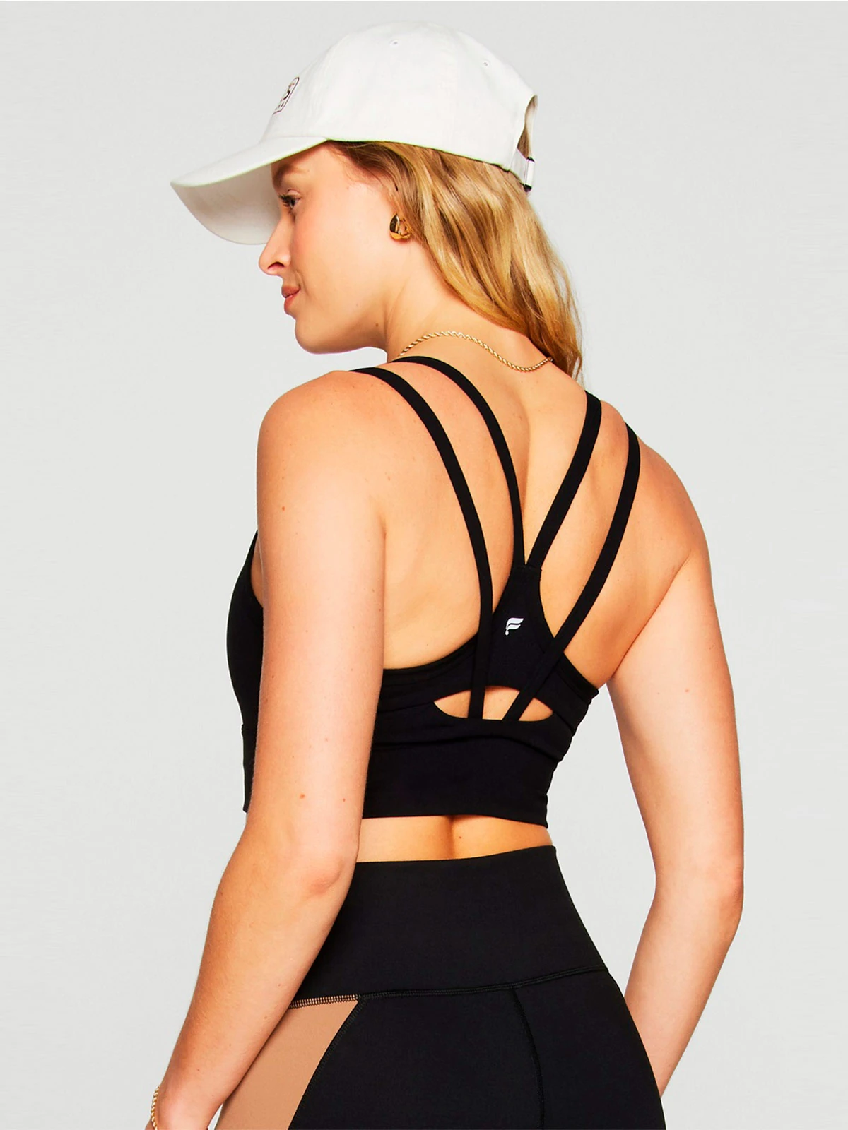 TOP DEPORTIVO MUJER FABLETICS NEGRO LONGLINE - 2