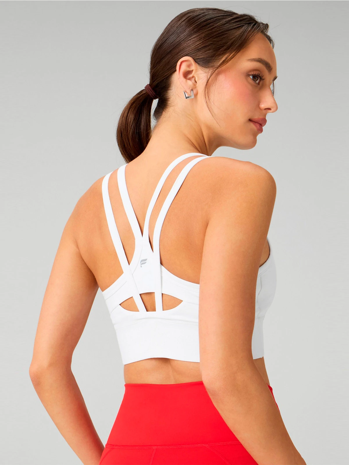 TOP DEPORTIVO MUJER FABLETICS BLANCO LONGLINE - 1