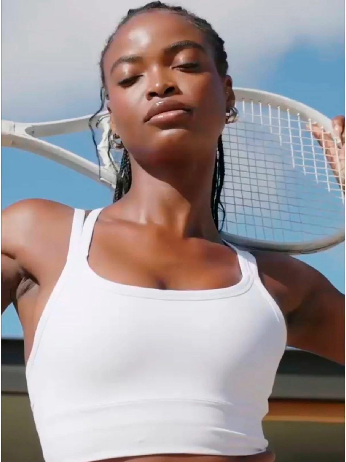 TOP DEPORTIVO MUJER FABLETICS BLANCO LONGLINE - 3