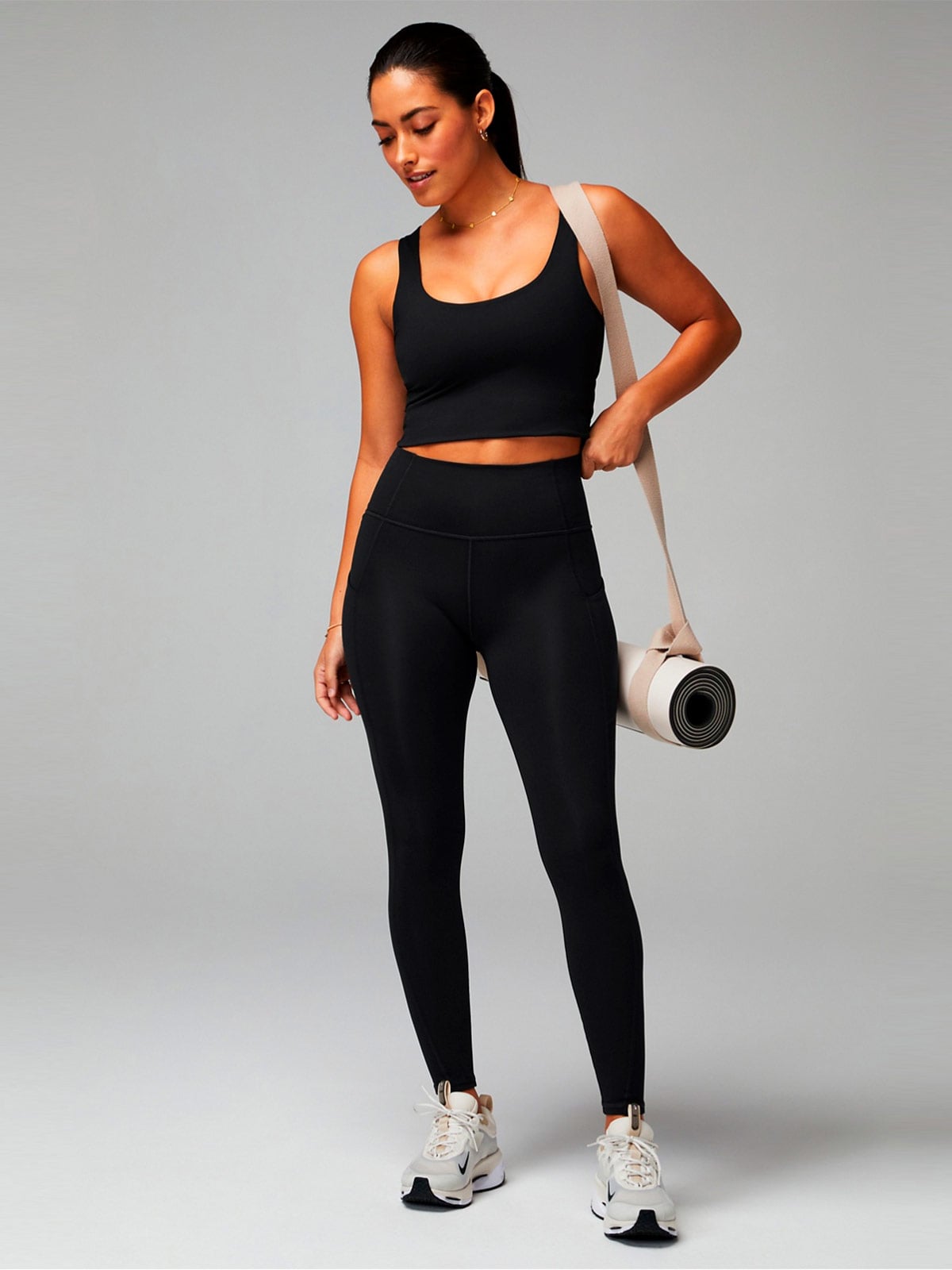 LEGGINGS MUJER FABLETICS NEGRO OASIS HIGH-WAISTED - 4