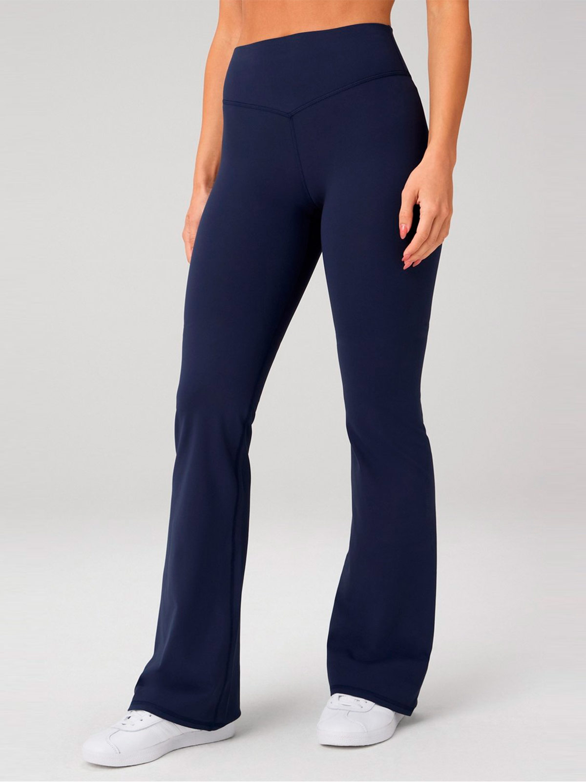 LEGGING MUJER FABLETICS AZUL PURELUXE HIGH-WAISTED FLARE - 2
