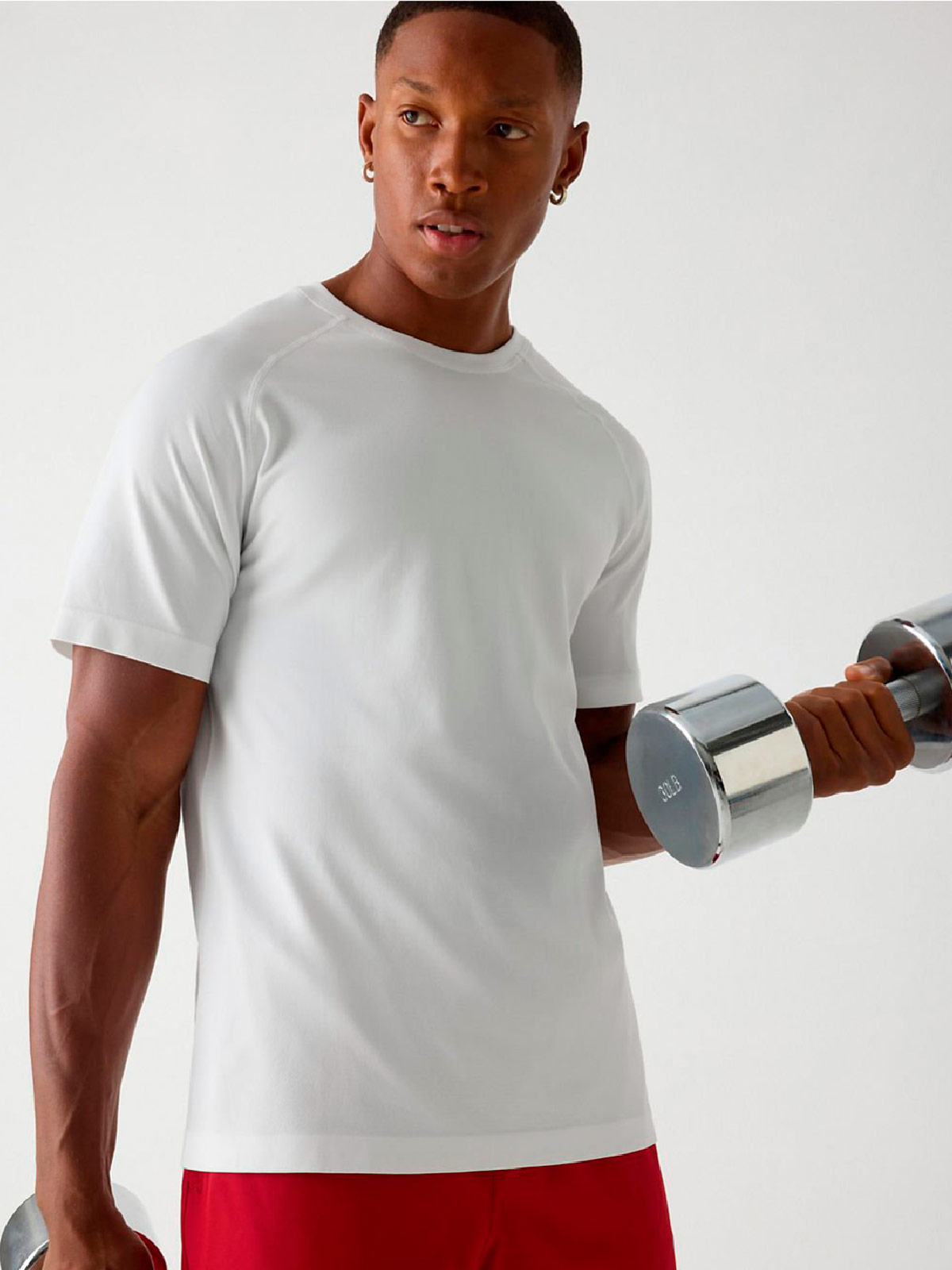 POLO DEPORTIVO HOMBRE FABLETICS BLANCO THE TRAINING - 1