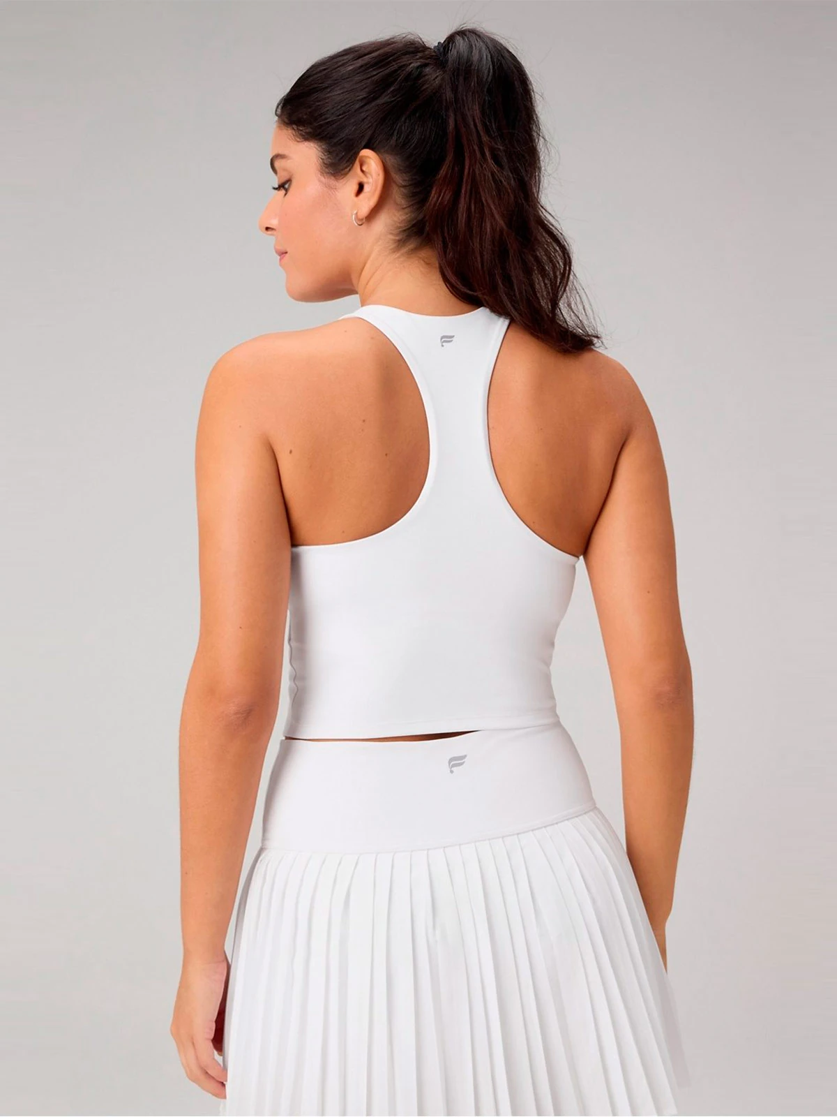 TOP DEPORTIVO MUJER FABLETICS BLANCO ANYWHERE CROPPED - 2