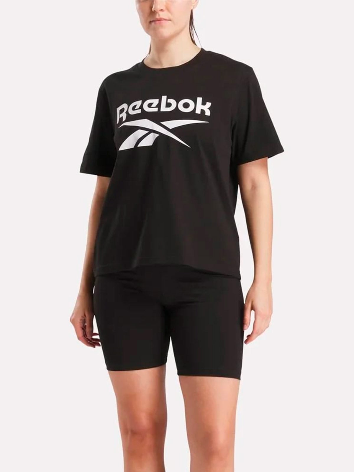 POLO ALGODÓN MUJER REEBOK NEGRO - 1