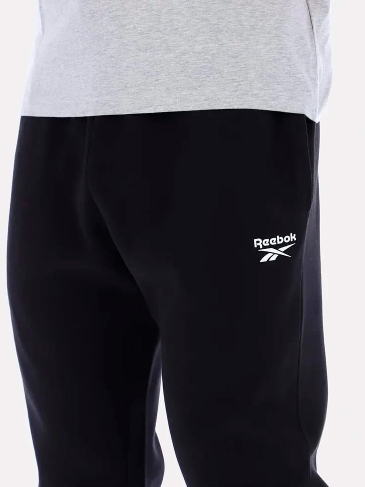 PANTALÓN BUZO ALGODÓN HOMBRE REEBOK NEGRO CUFF - 4