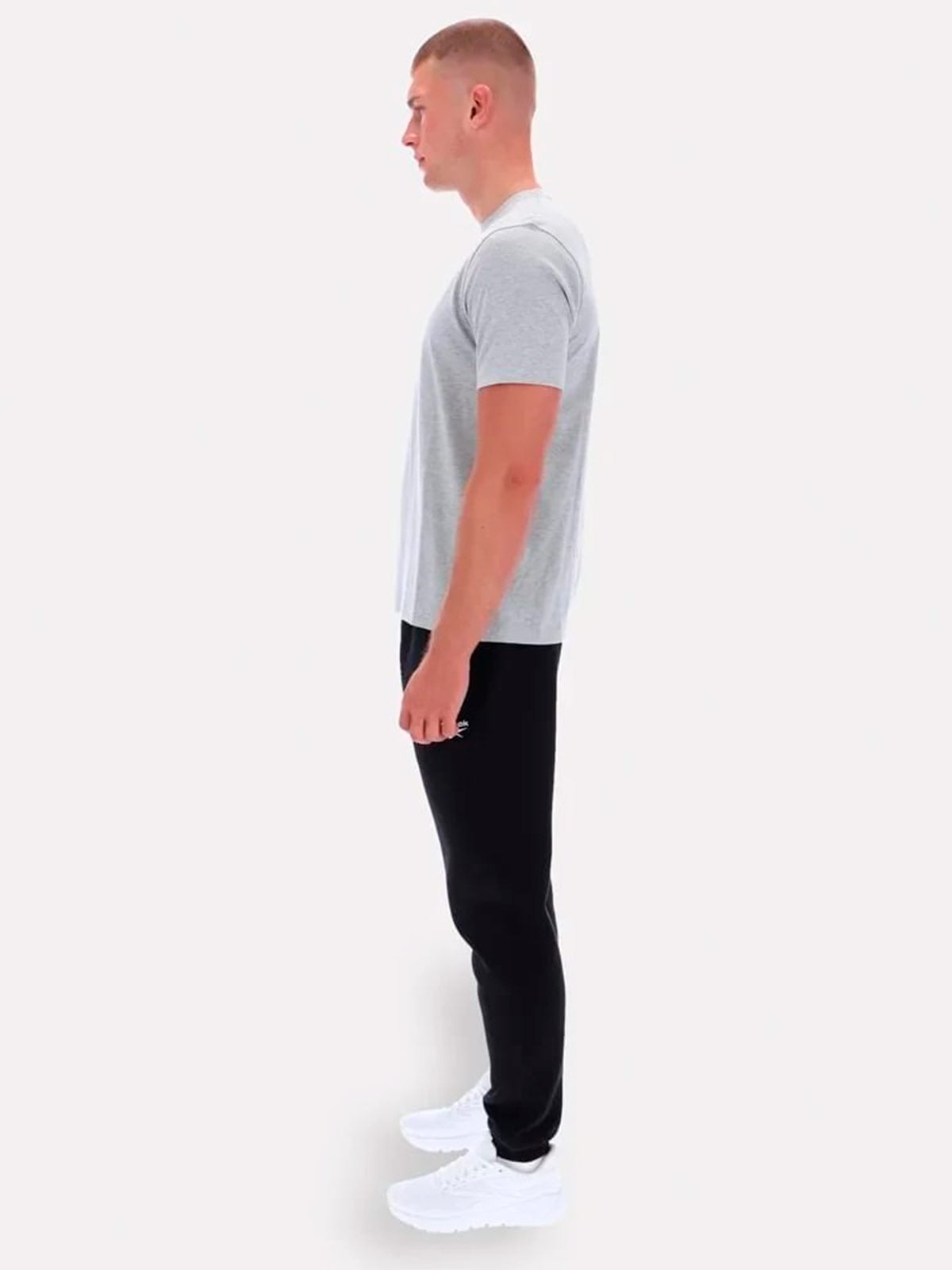 PANTALÓN BUZO ALGODÓN HOMBRE REEBOK NEGRO CUFF - 3