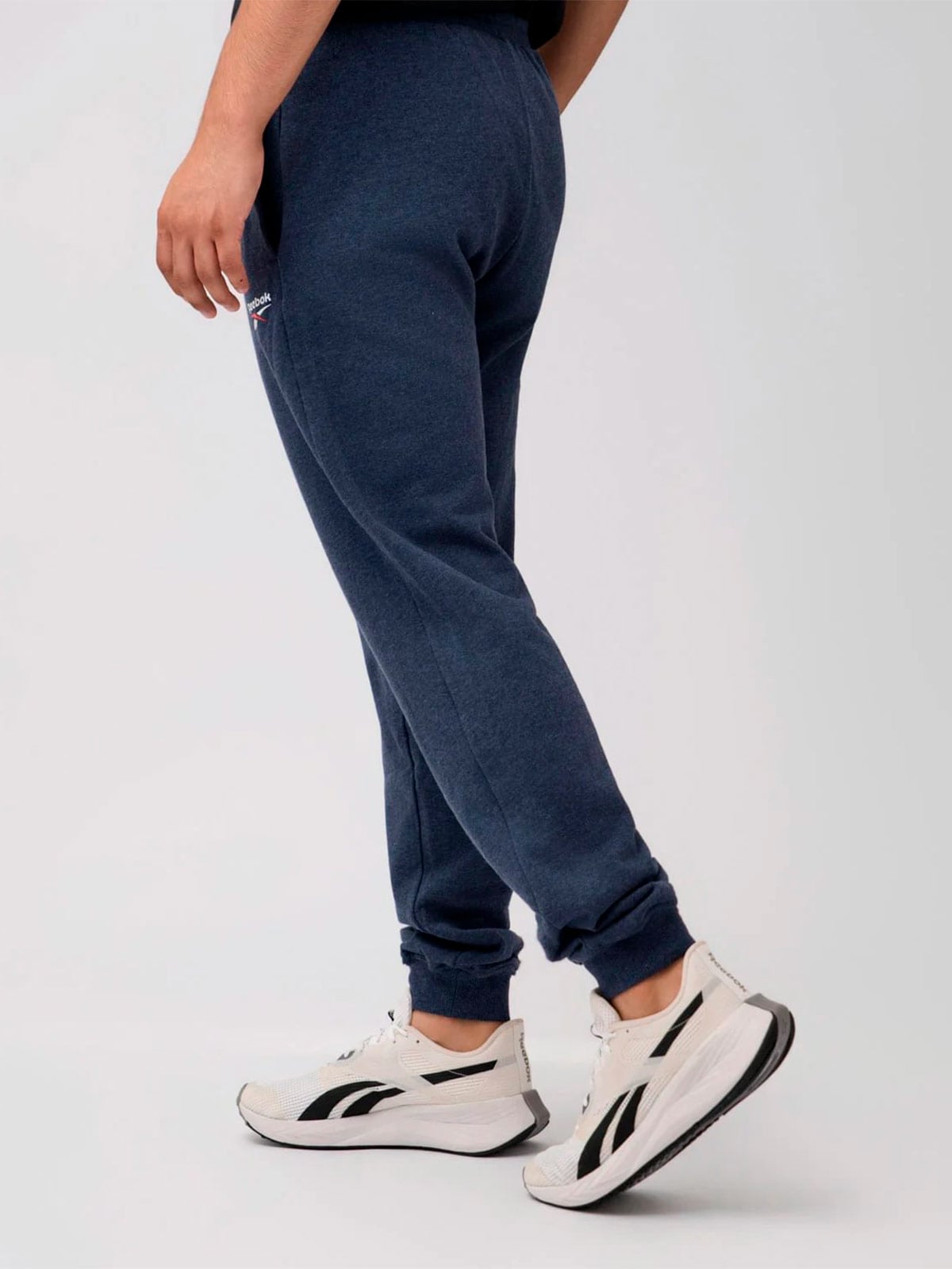 PANTALÓN BUZO ALGODÓN HOMBRE REEBOK AZUL CUFF - 2