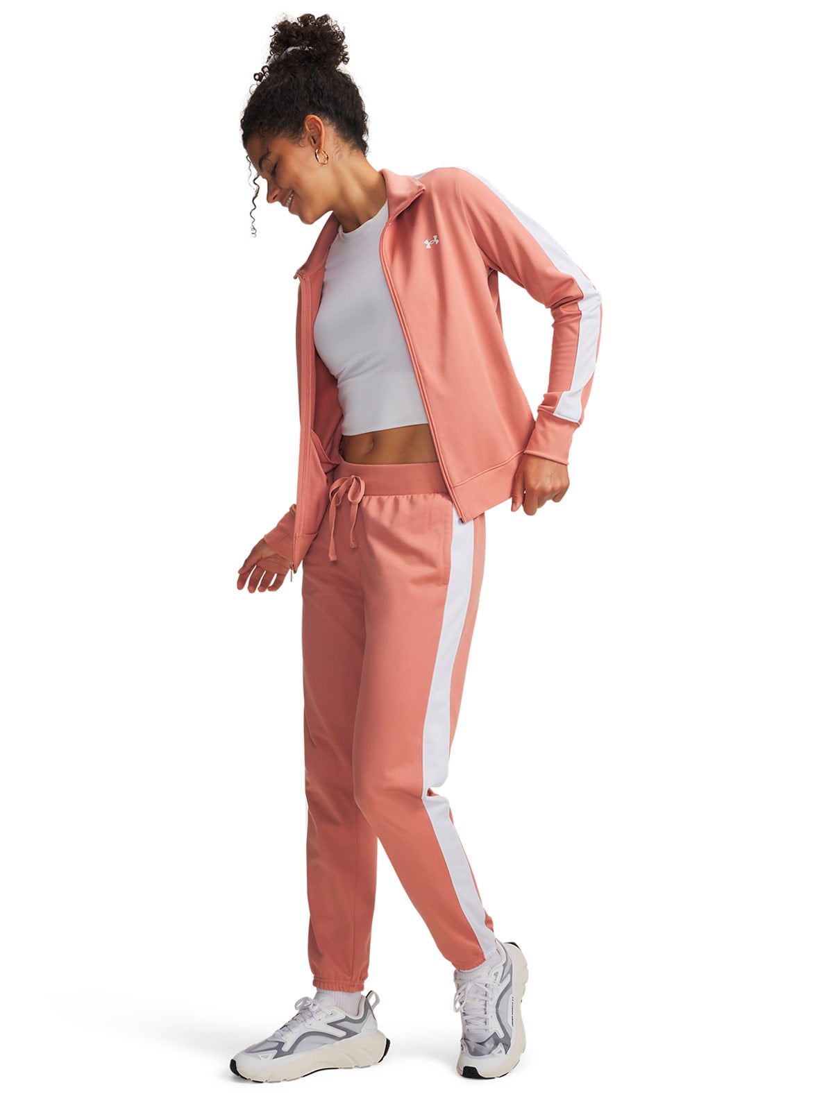 CONJUNTO DEPORTIVO MUJER UNDER ARMOUR ROSADO - 1