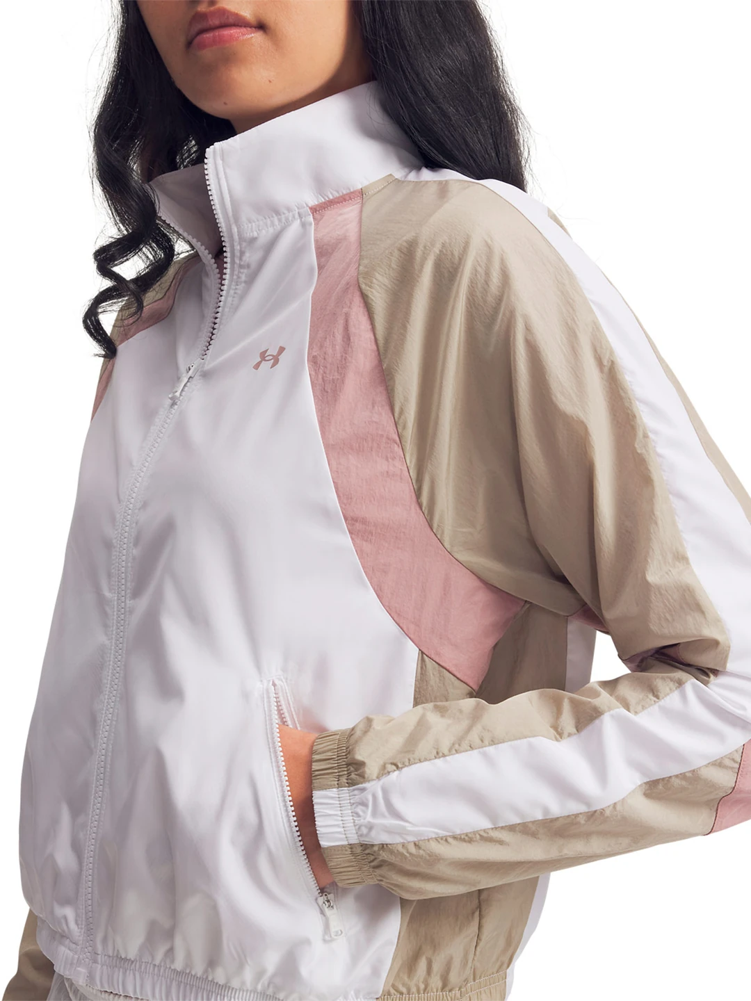 CASACA DEPORTIVA MUJER UNDER ARMOUR BLANCO ICON - 3